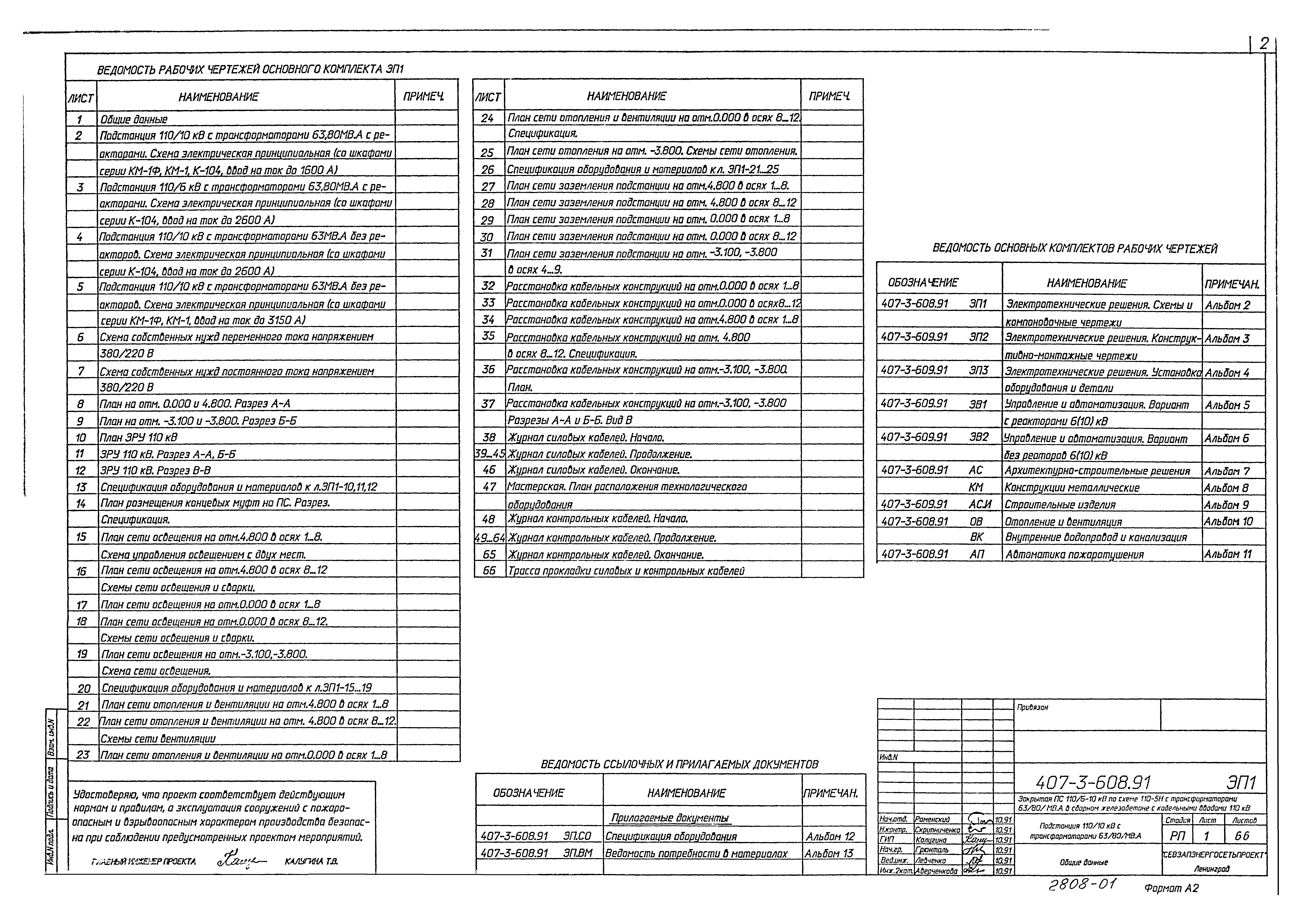 Типовой проект 407-3-608.91