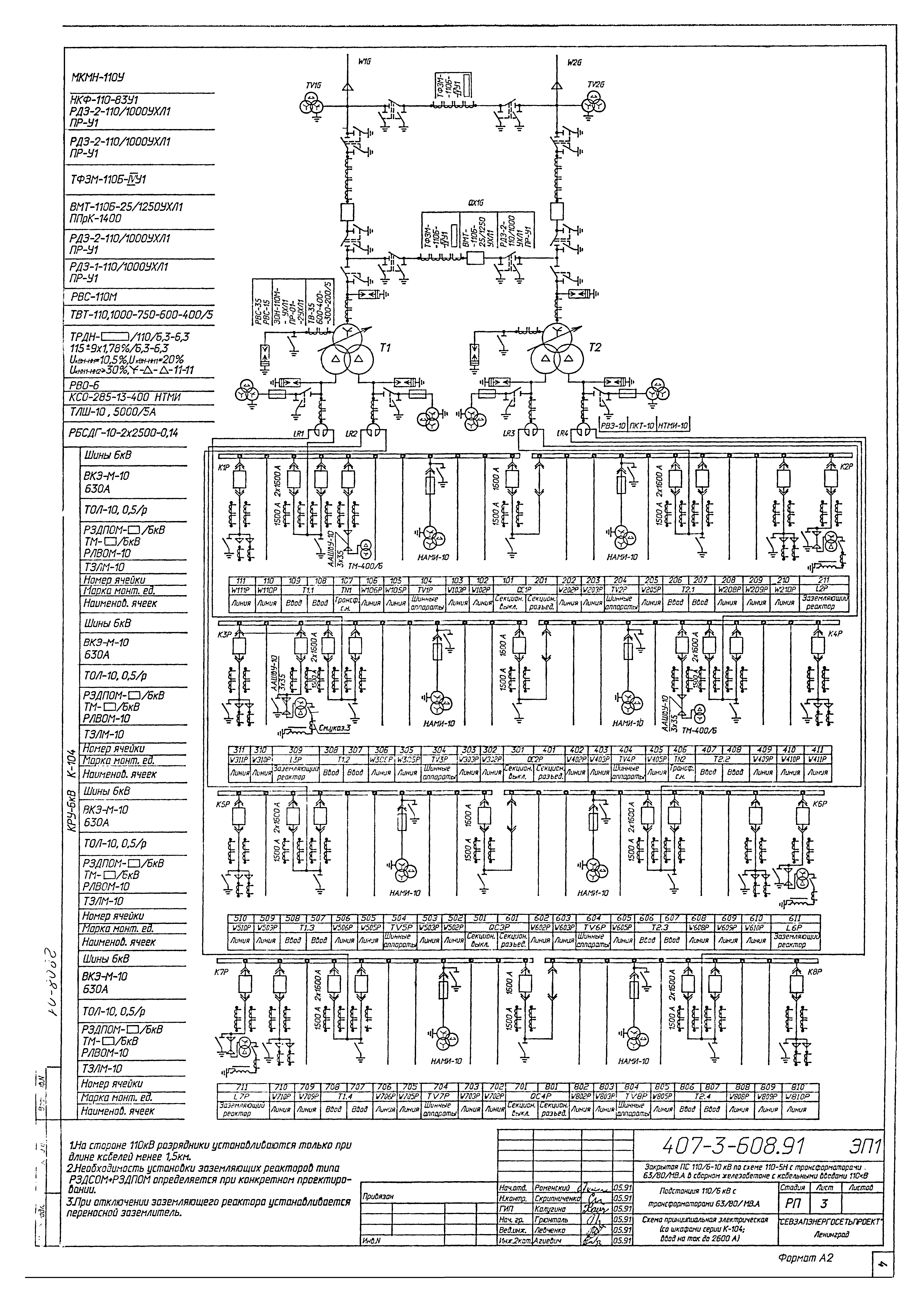 Типовой проект 407-3-608.91