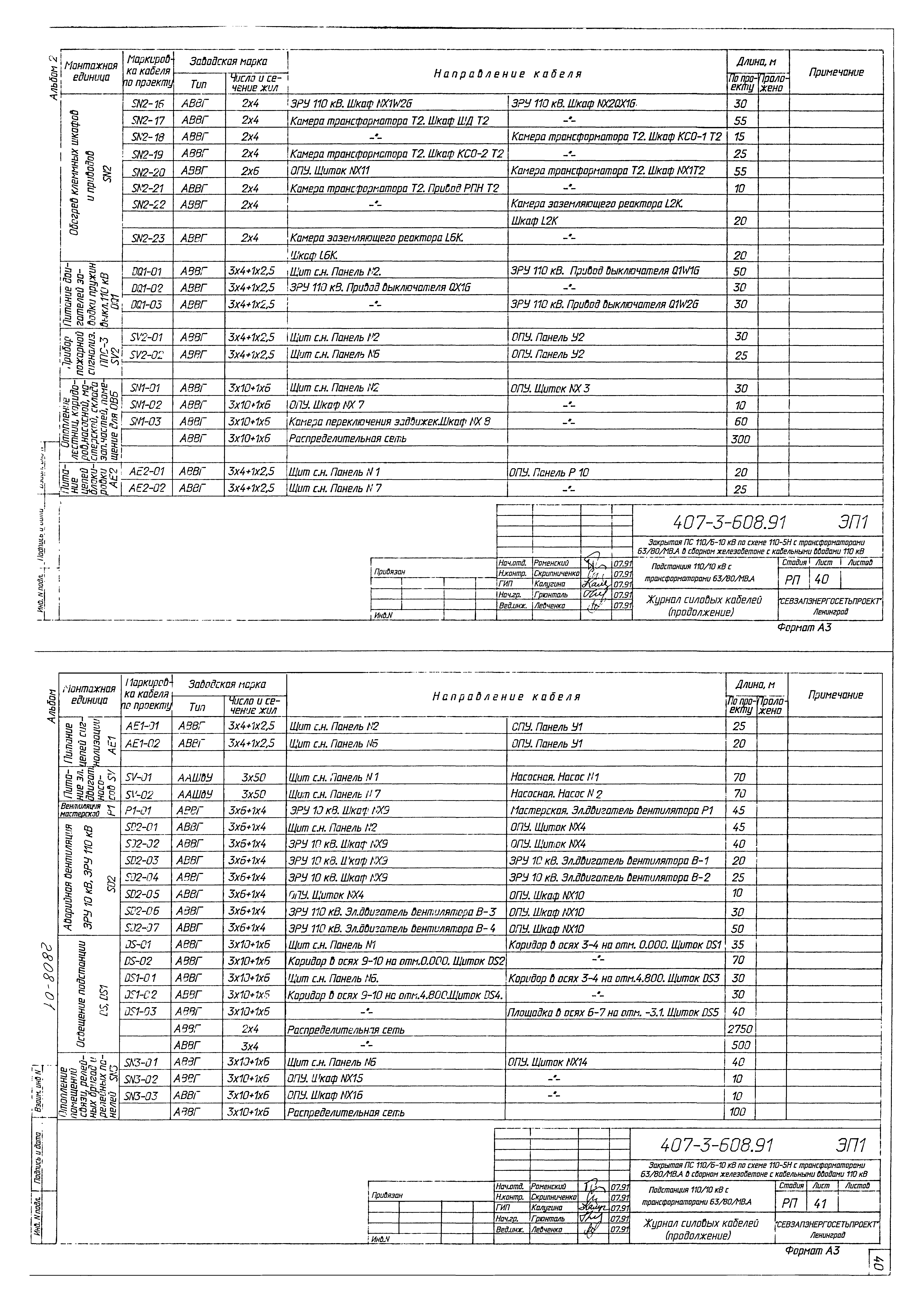 Типовой проект 407-3-608.91