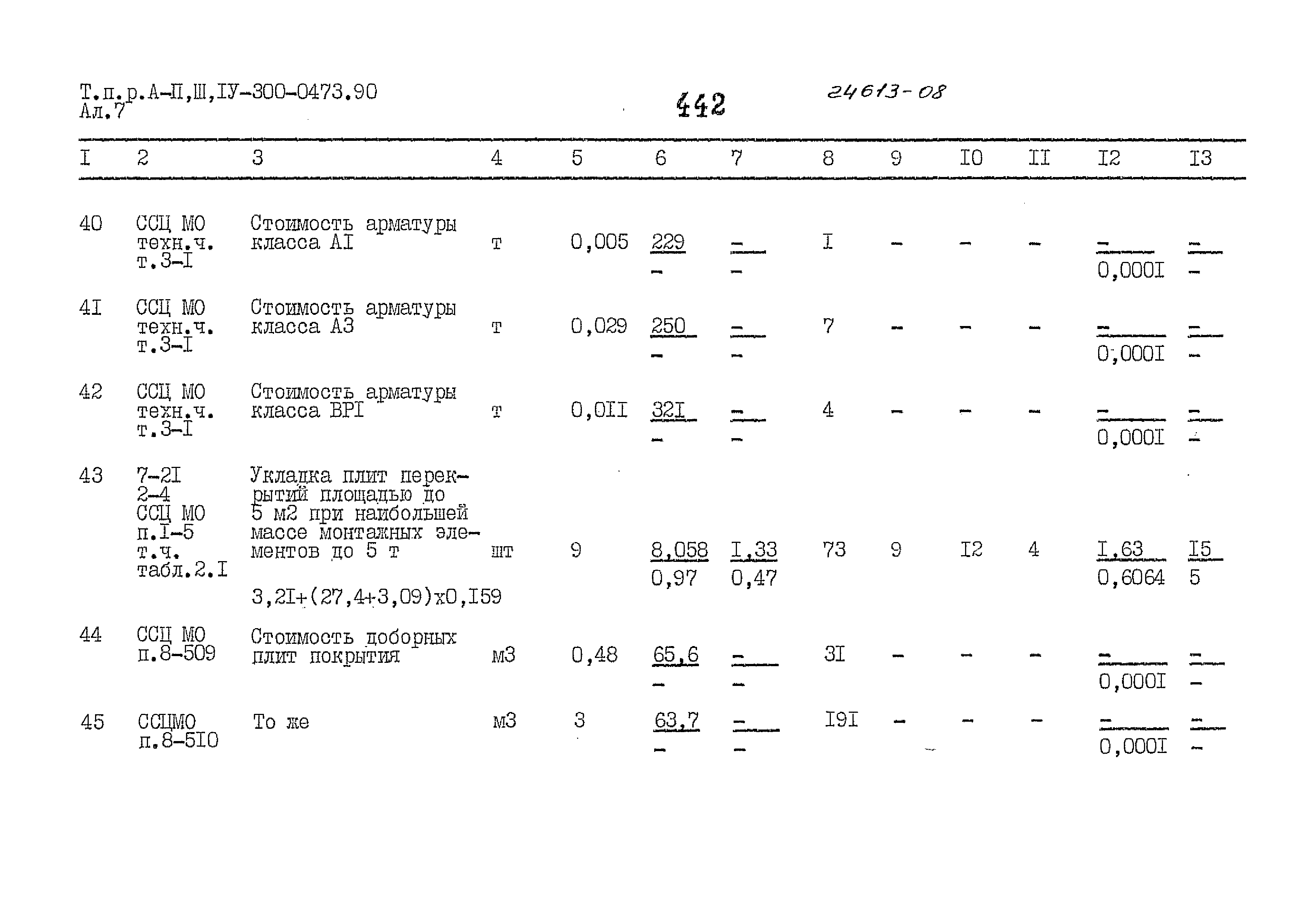 Типовые проектные решения А-II,III,IV-300-0473.90