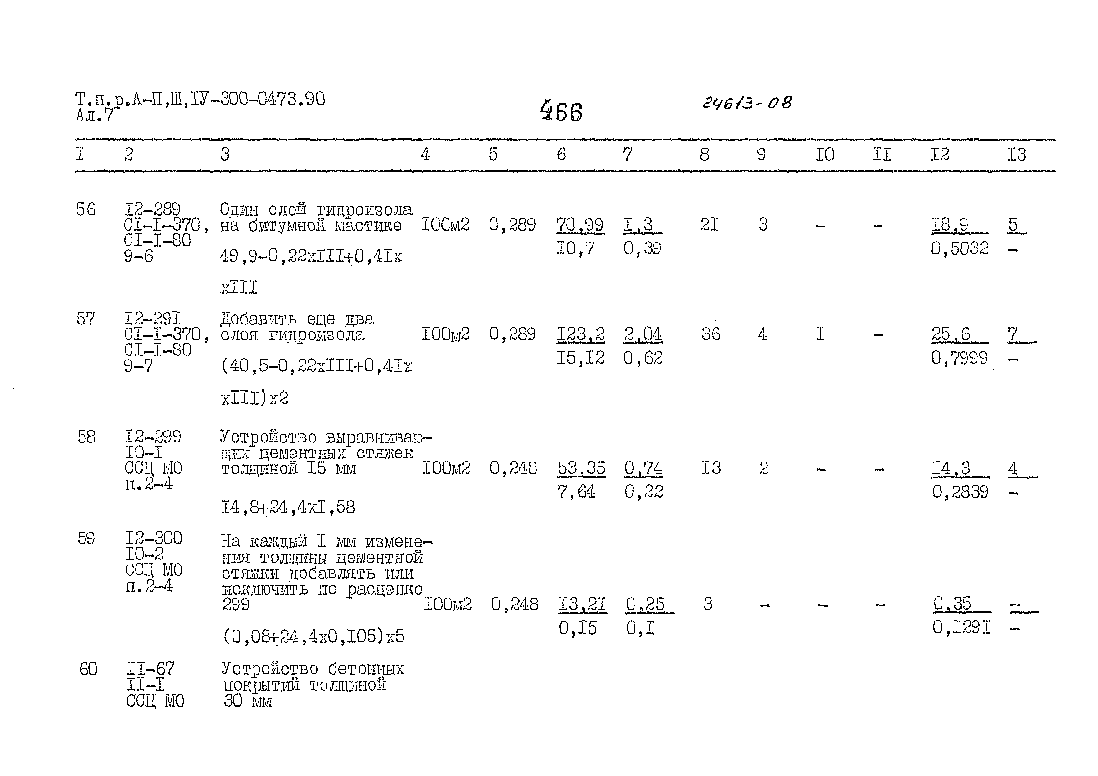 Типовые проектные решения А-II,III,IV-300-0473.90