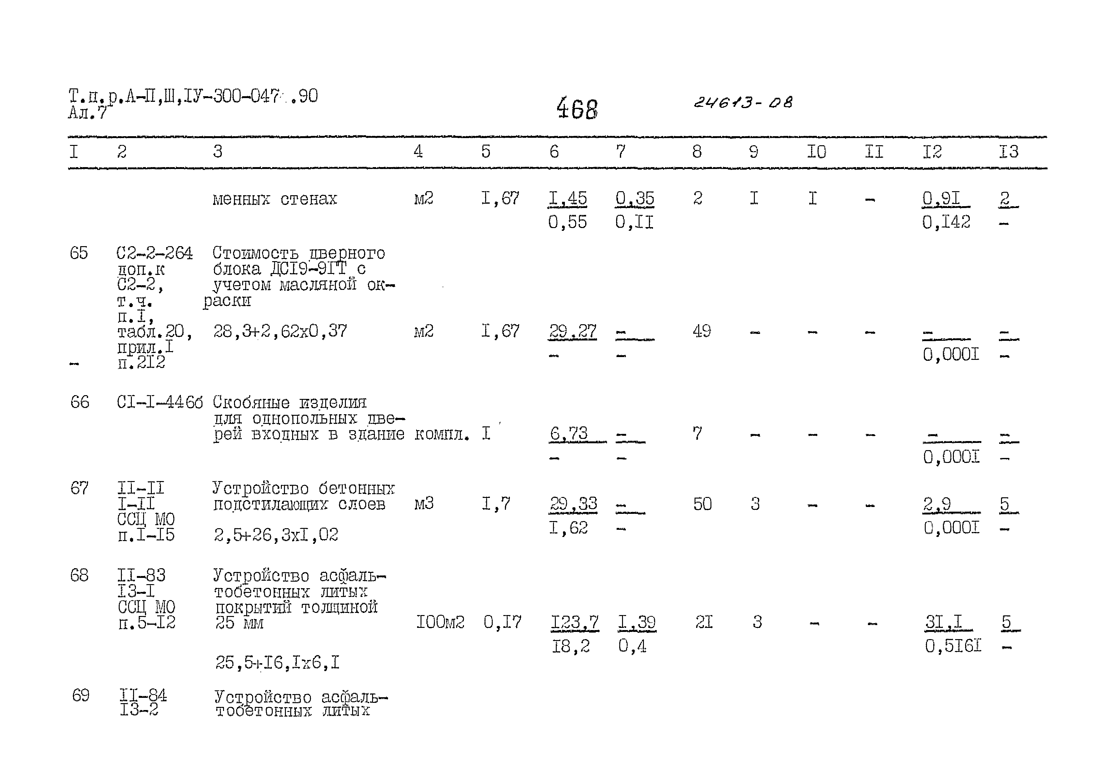 Типовые проектные решения А-II,III,IV-300-0473.90