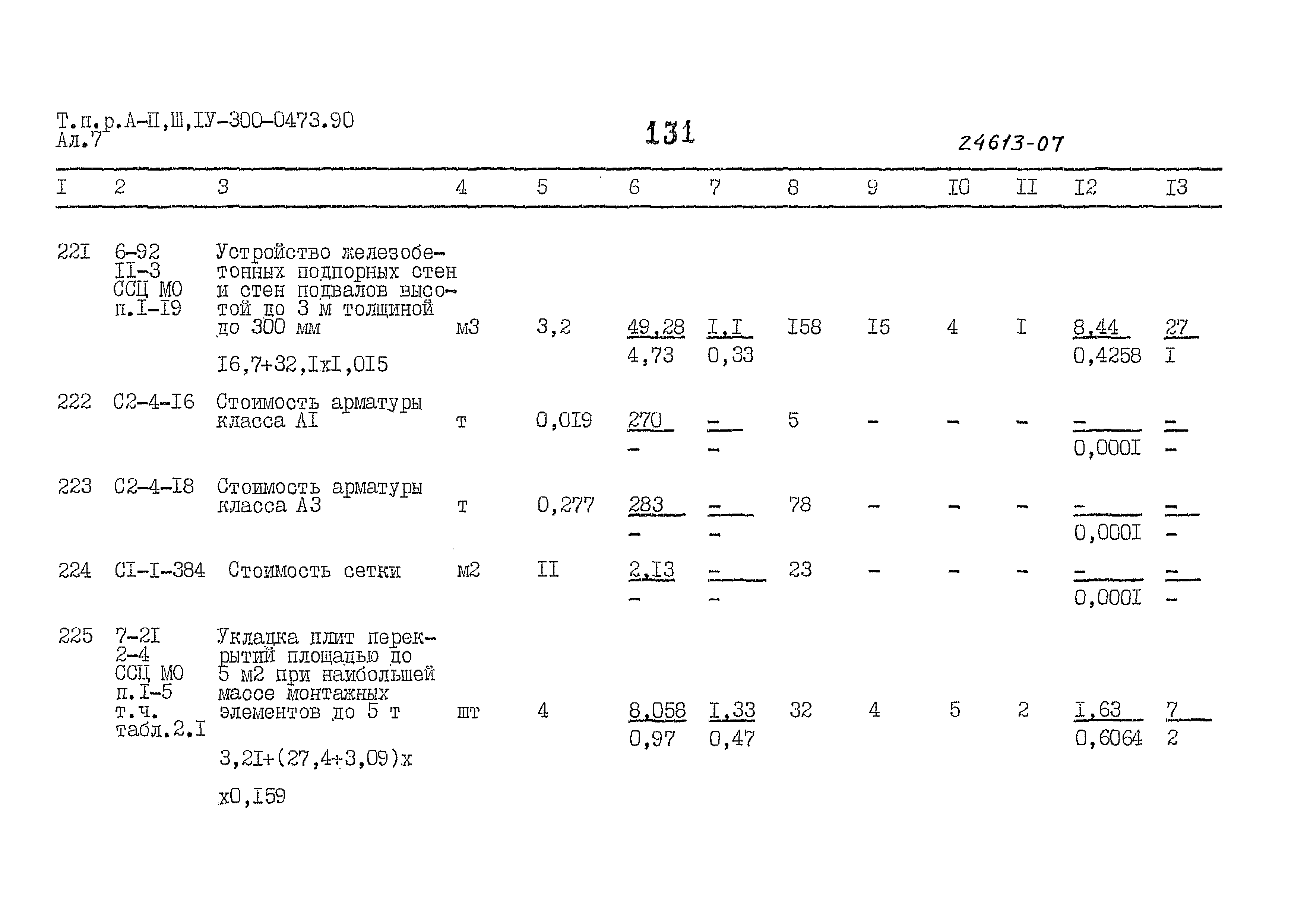 Типовые проектные решения А-II,III,IV-300-0473.90