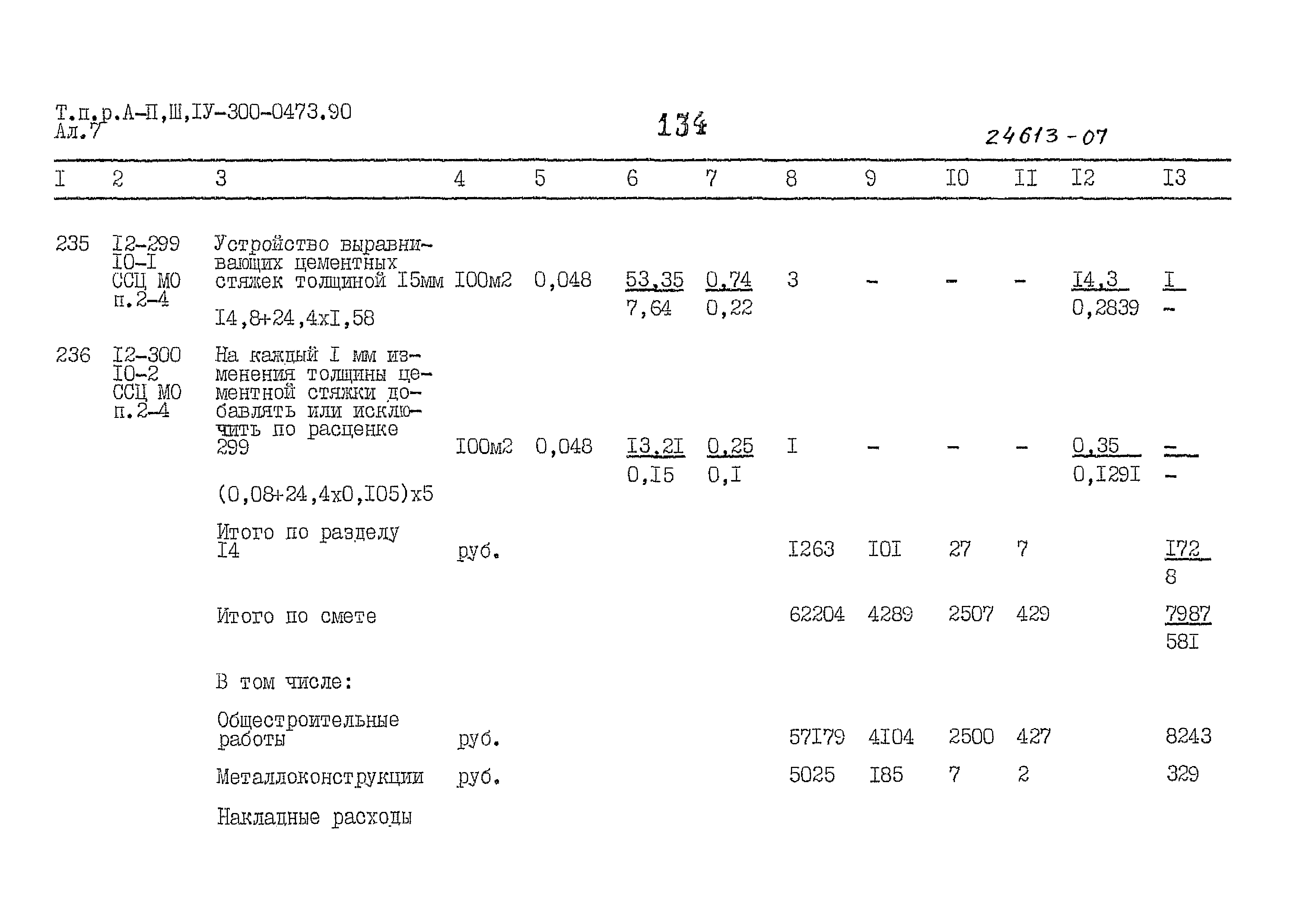 Типовые проектные решения А-II,III,IV-300-0473.90