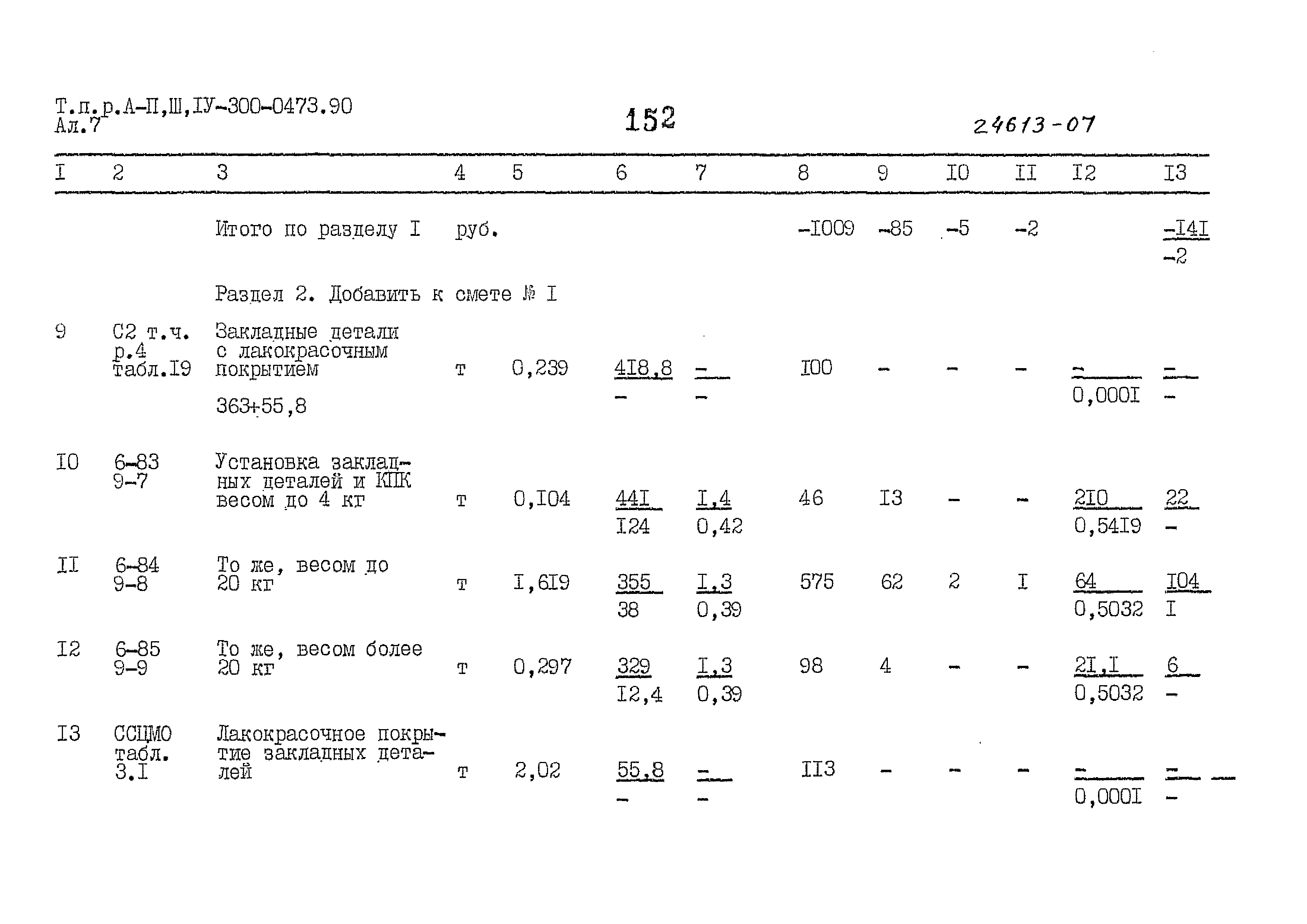 Типовые проектные решения А-II,III,IV-300-0473.90