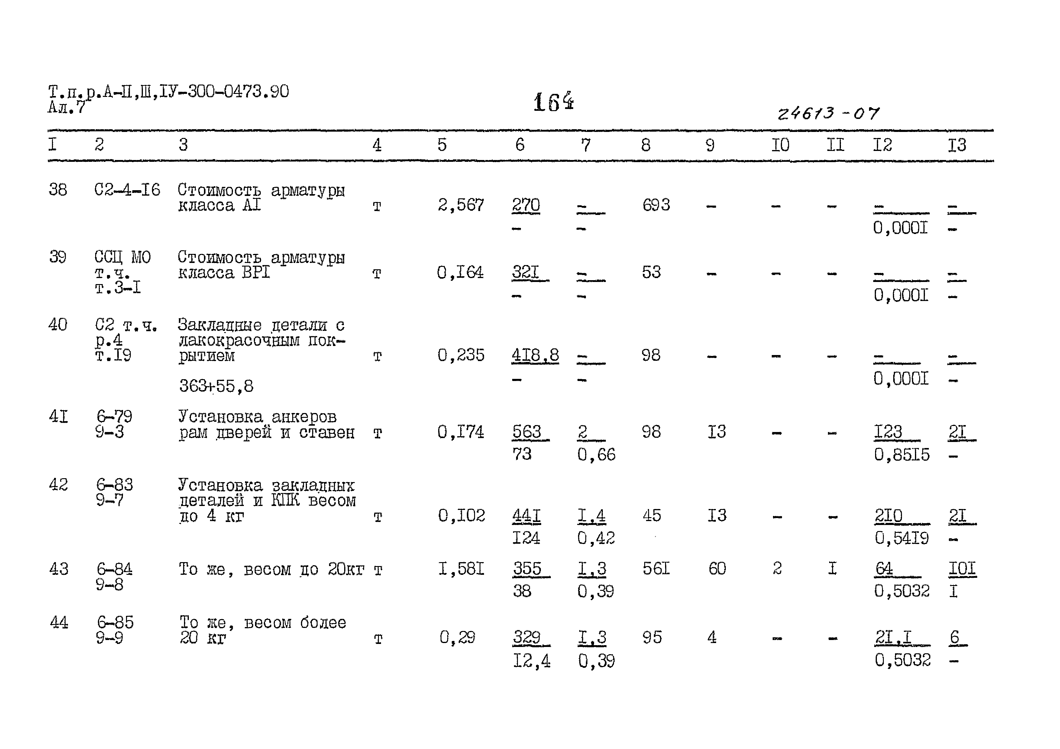 Типовые проектные решения А-II,III,IV-300-0473.90