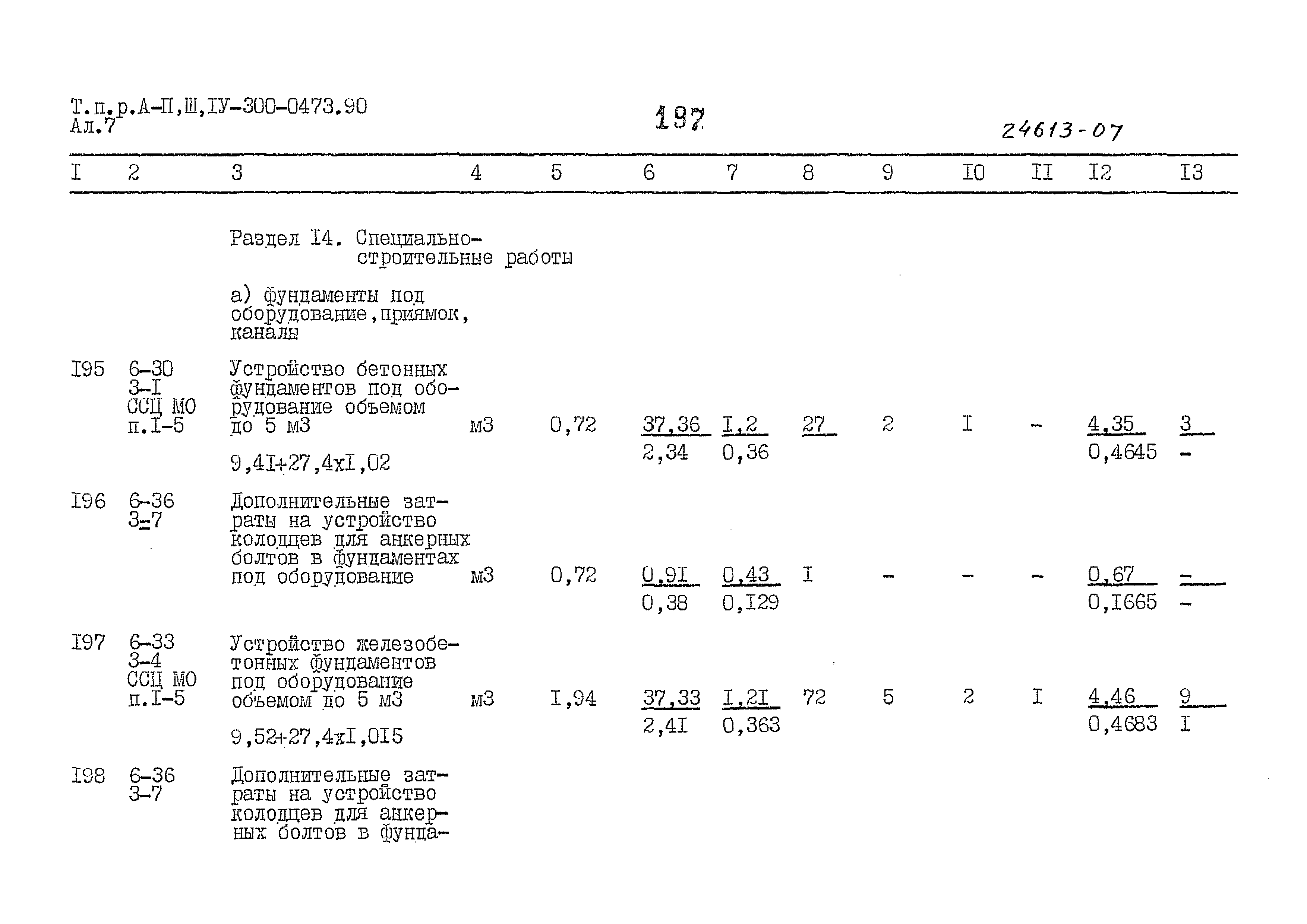 Типовые проектные решения А-II,III,IV-300-0473.90