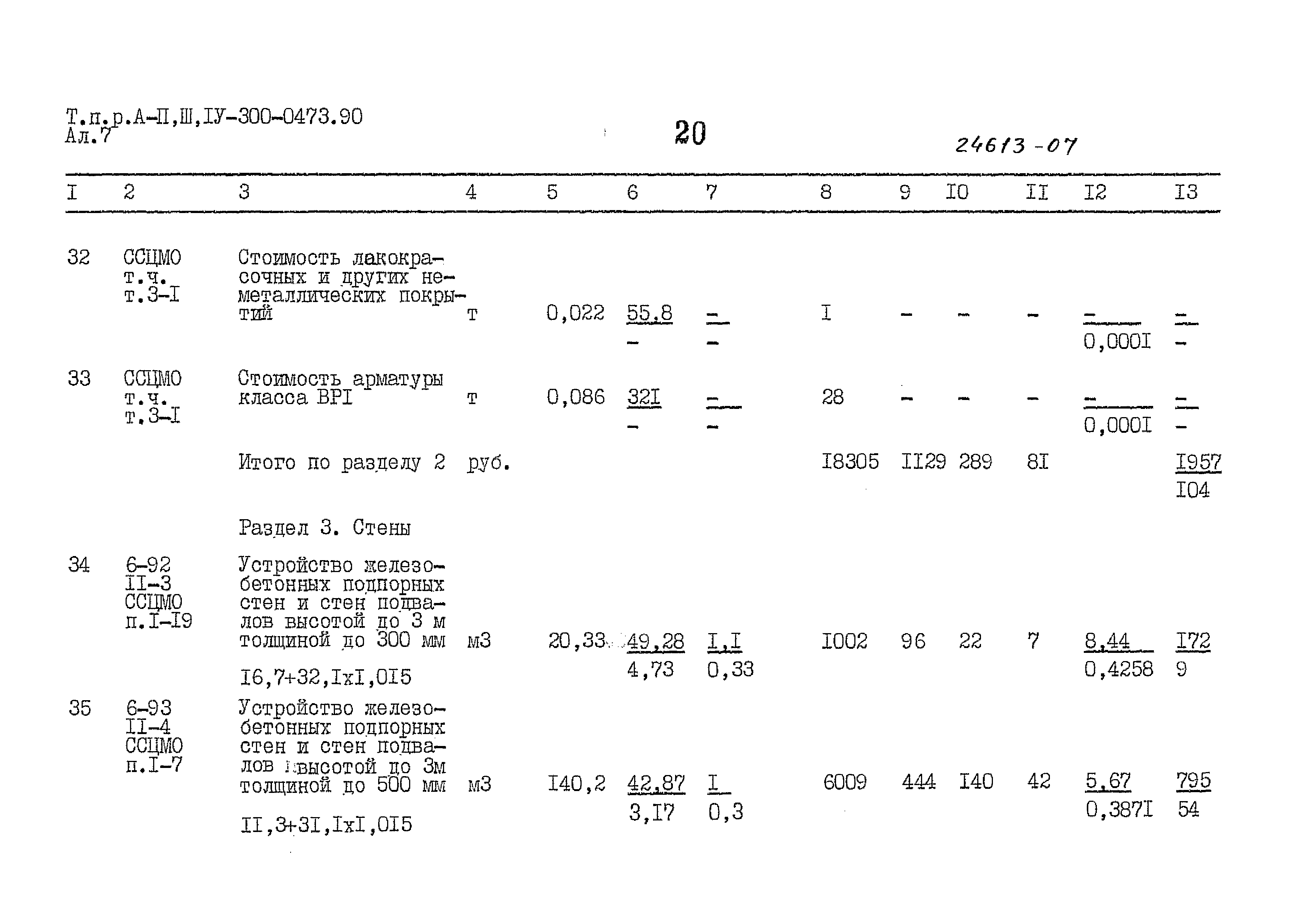 Типовые проектные решения А-II,III,IV-300-0473.90