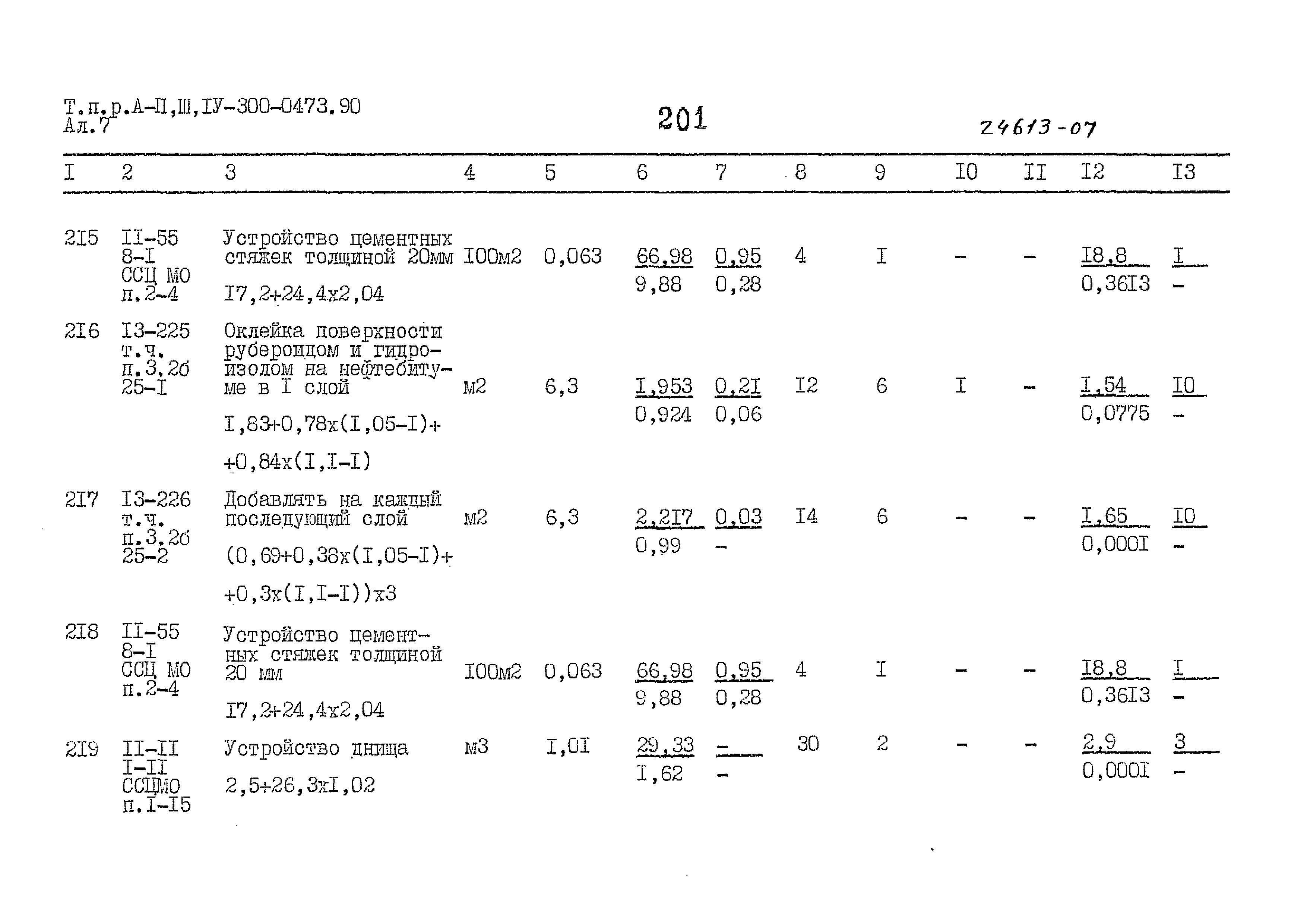 Типовые проектные решения А-II,III,IV-300-0473.90