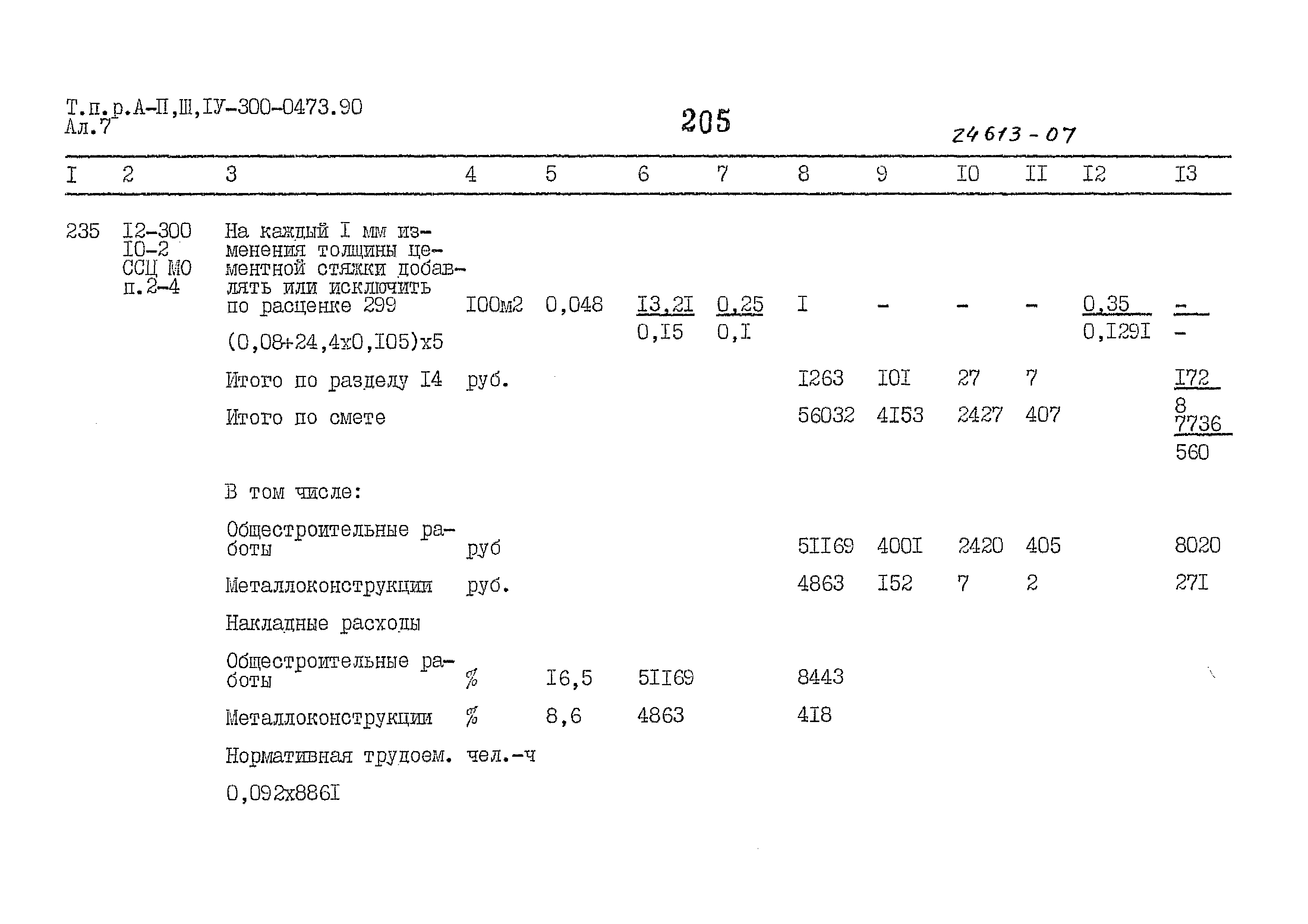 Типовые проектные решения А-II,III,IV-300-0473.90