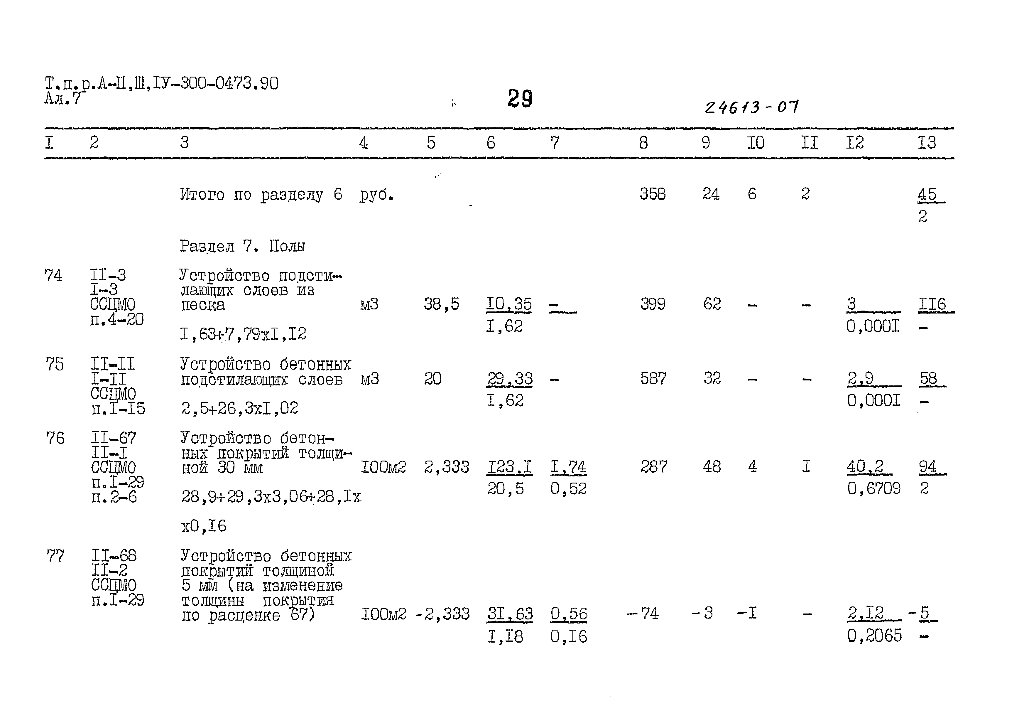 Типовые проектные решения А-II,III,IV-300-0473.90