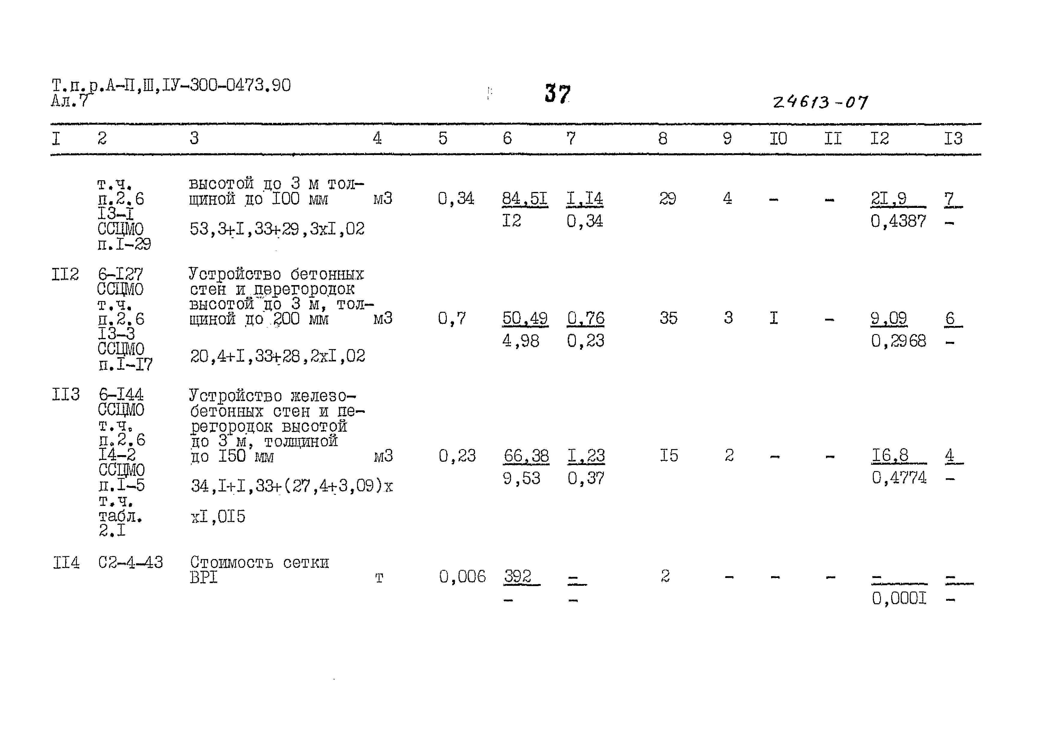 Типовые проектные решения А-II,III,IV-300-0473.90