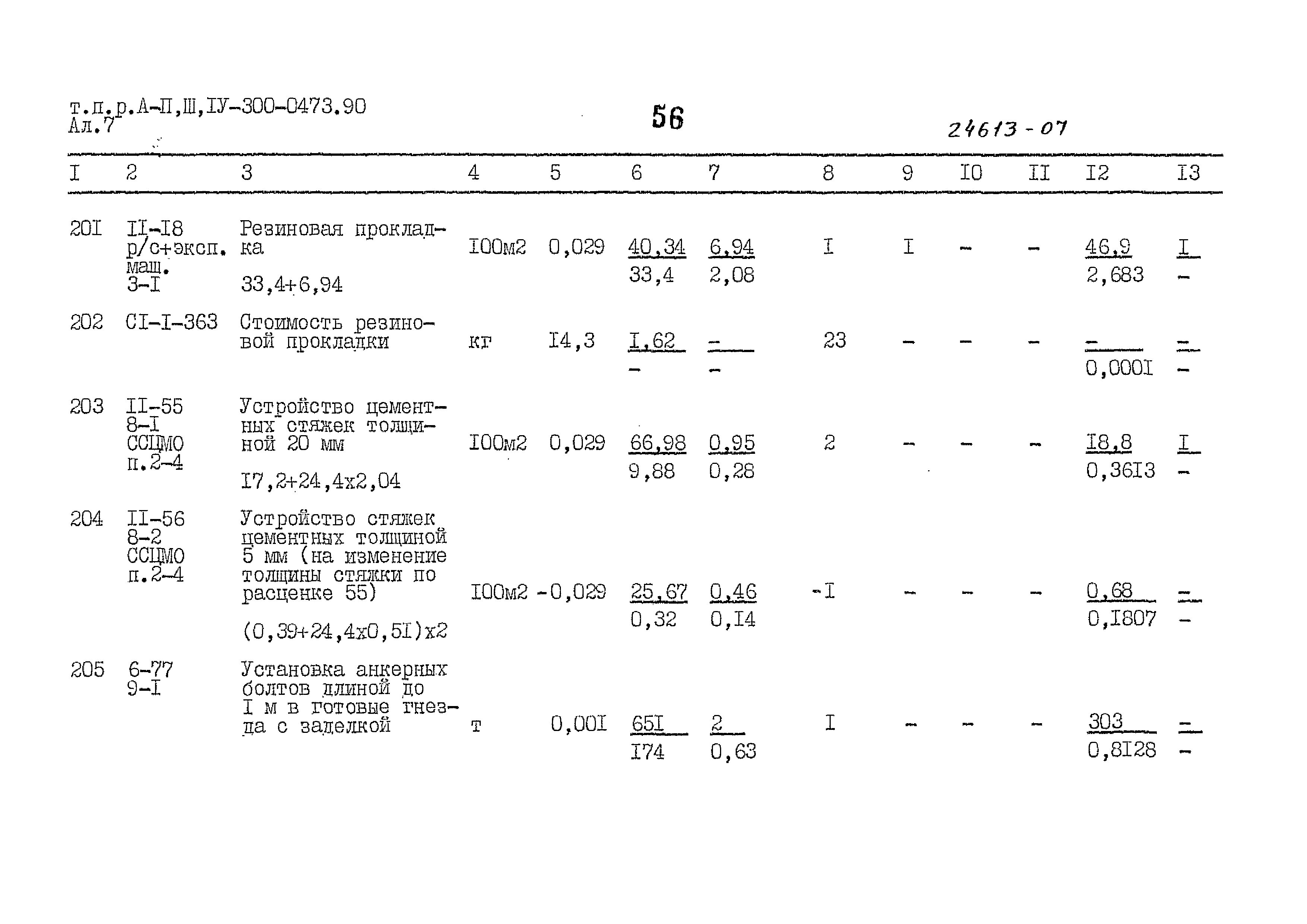 Типовые проектные решения А-II,III,IV-300-0473.90