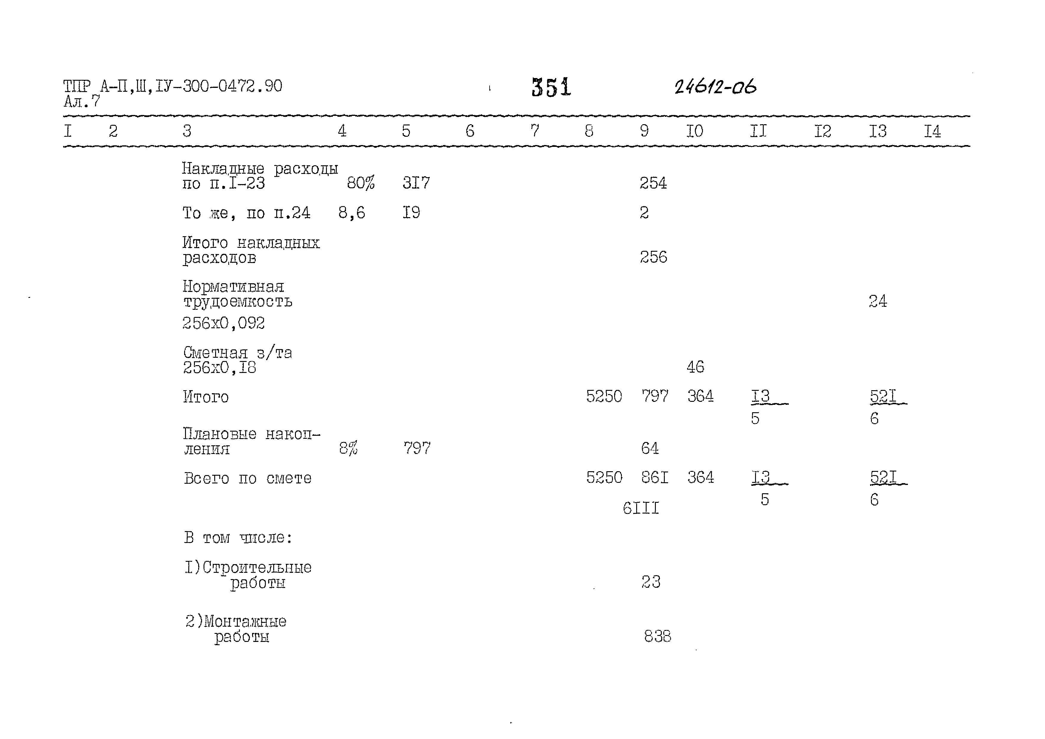 Типовые проектные решения А-II,III,IV-300-0472.90