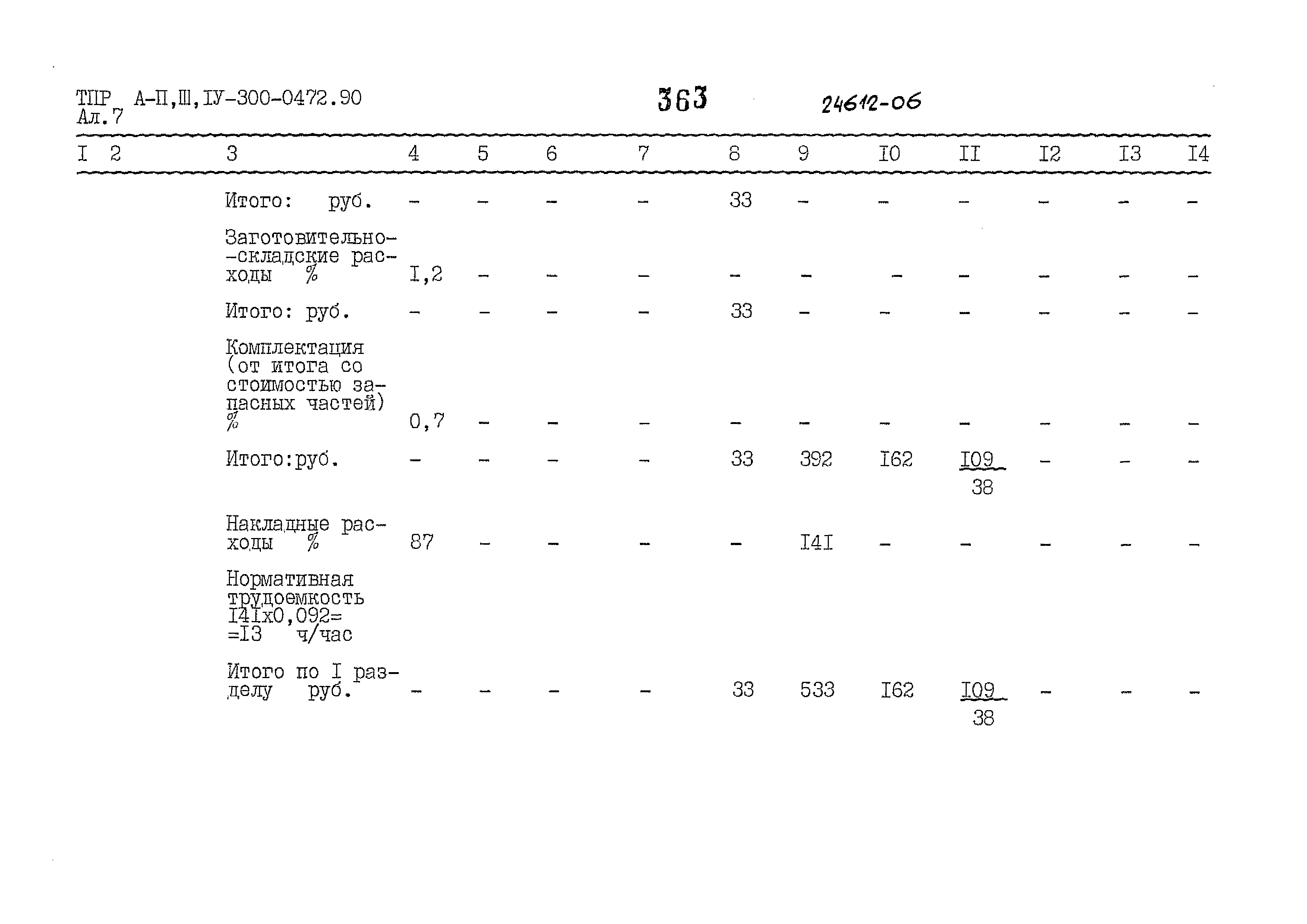 Типовые проектные решения А-II,III,IV-300-0472.90