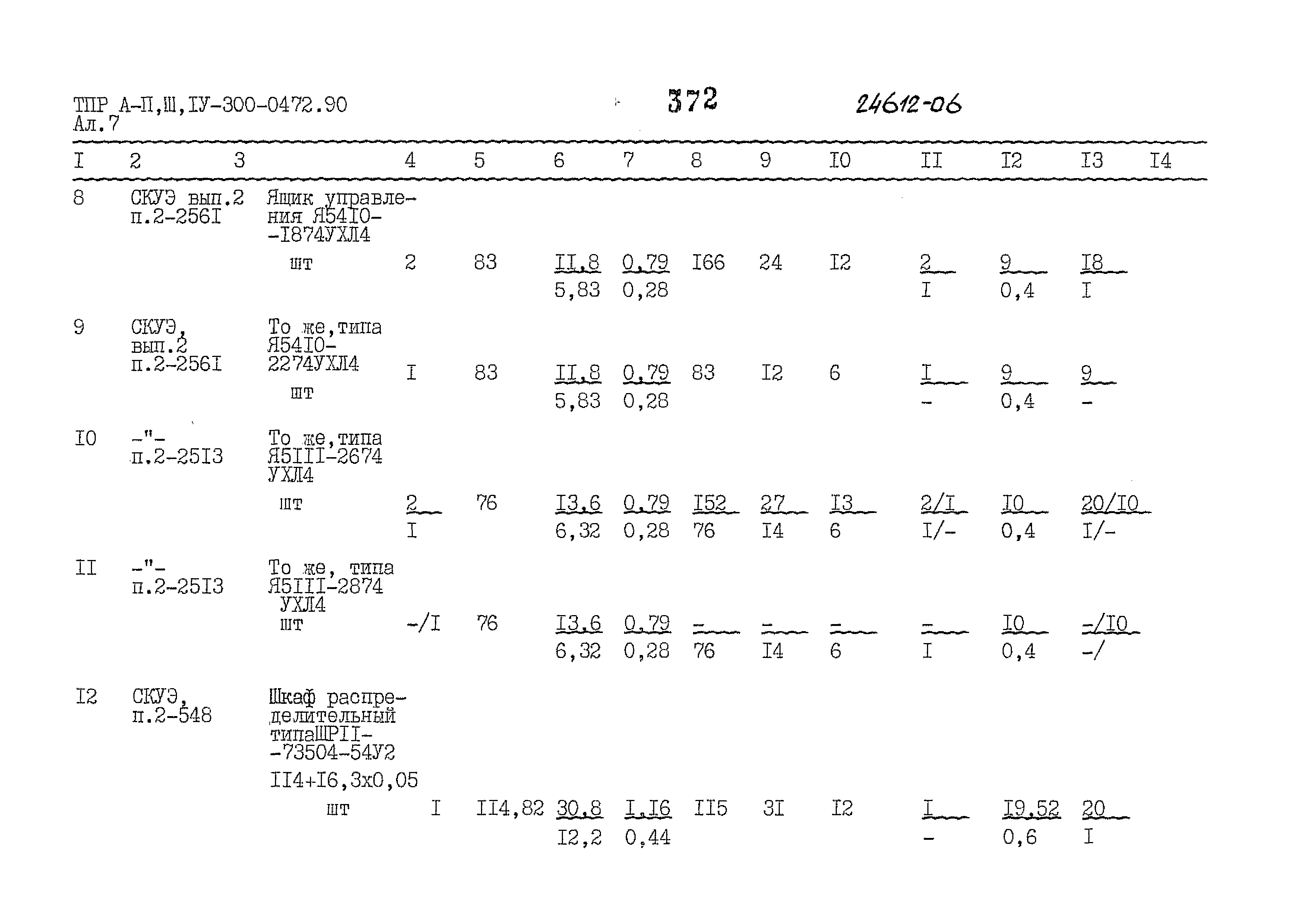 Типовые проектные решения А-II,III,IV-300-0472.90