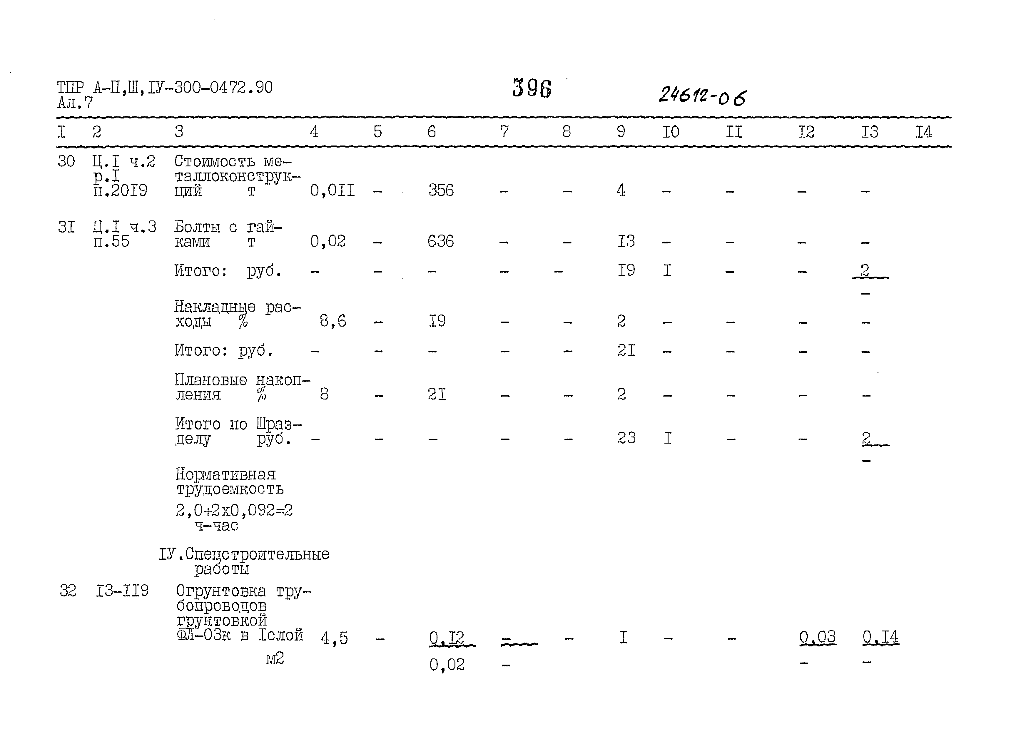 Типовые проектные решения А-II,III,IV-300-0472.90