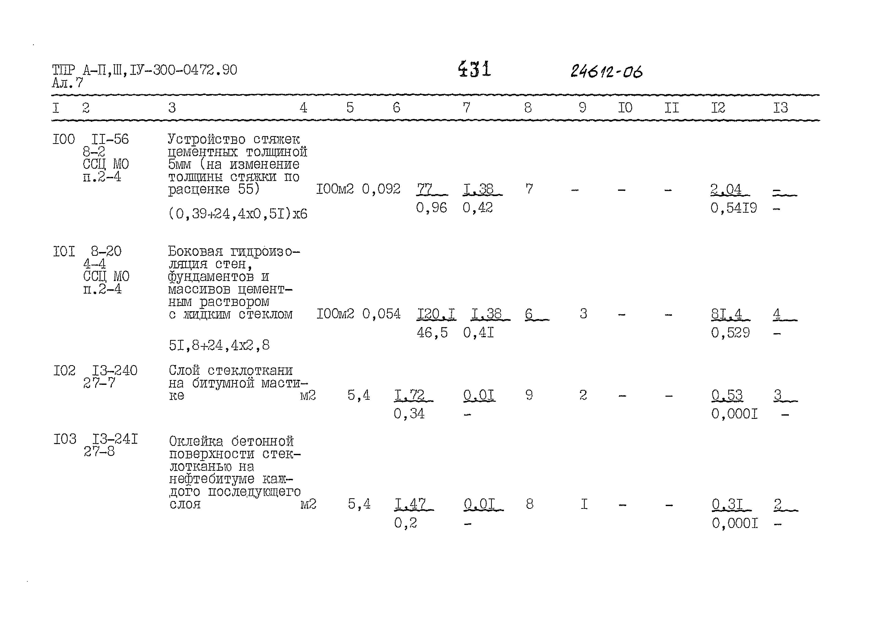 Типовые проектные решения А-II,III,IV-300-0472.90