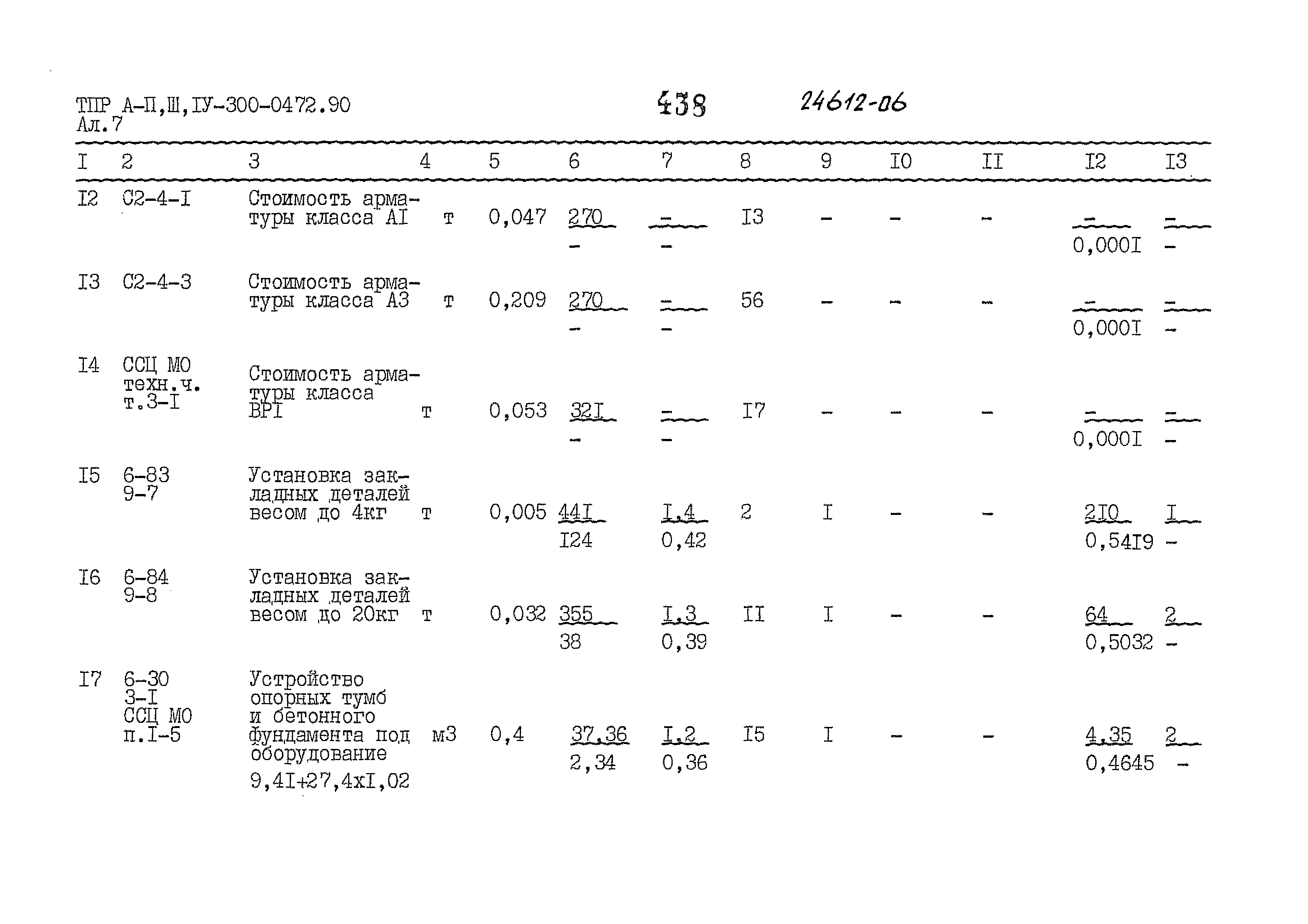 Типовые проектные решения А-II,III,IV-300-0472.90