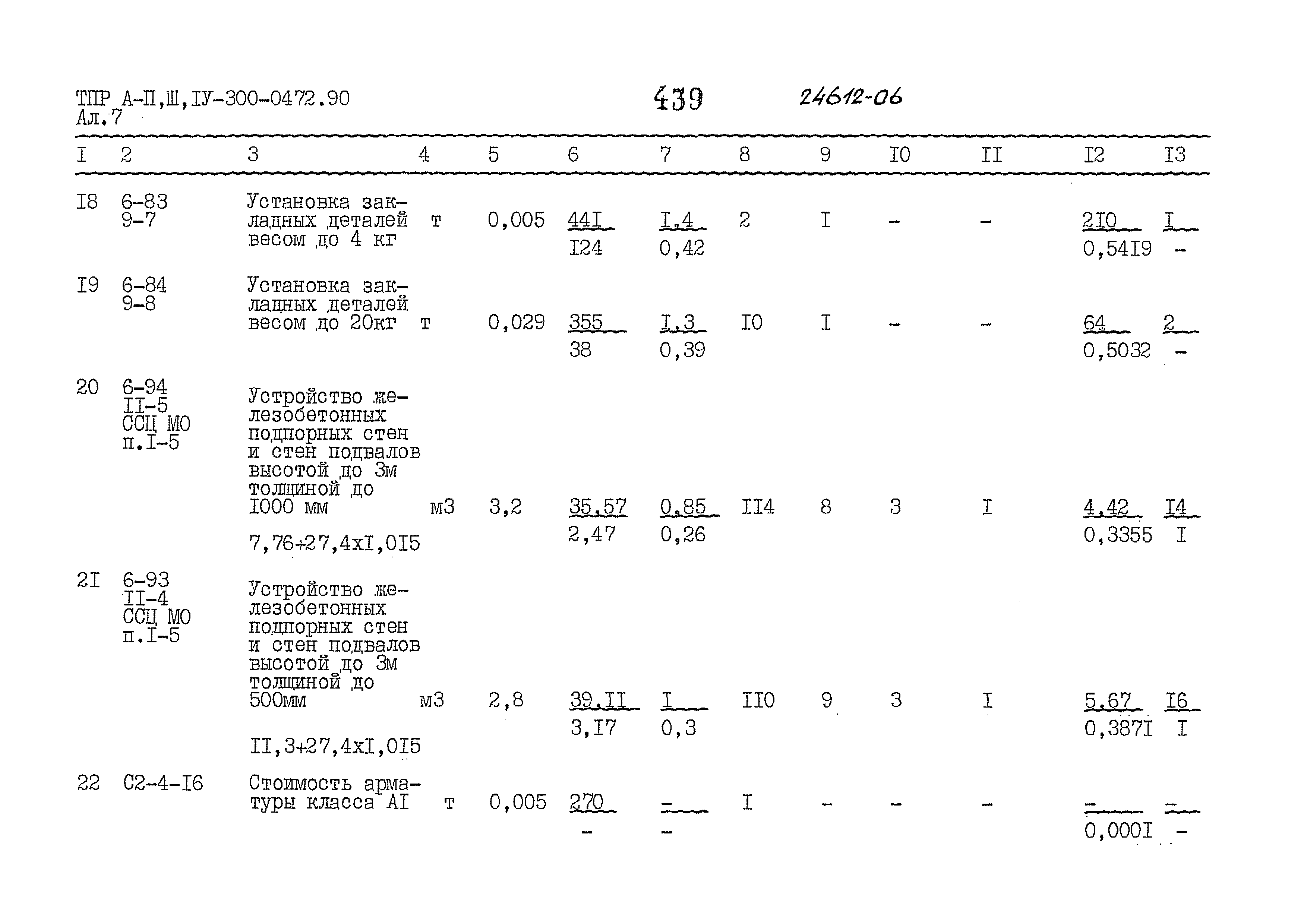 Типовые проектные решения А-II,III,IV-300-0472.90