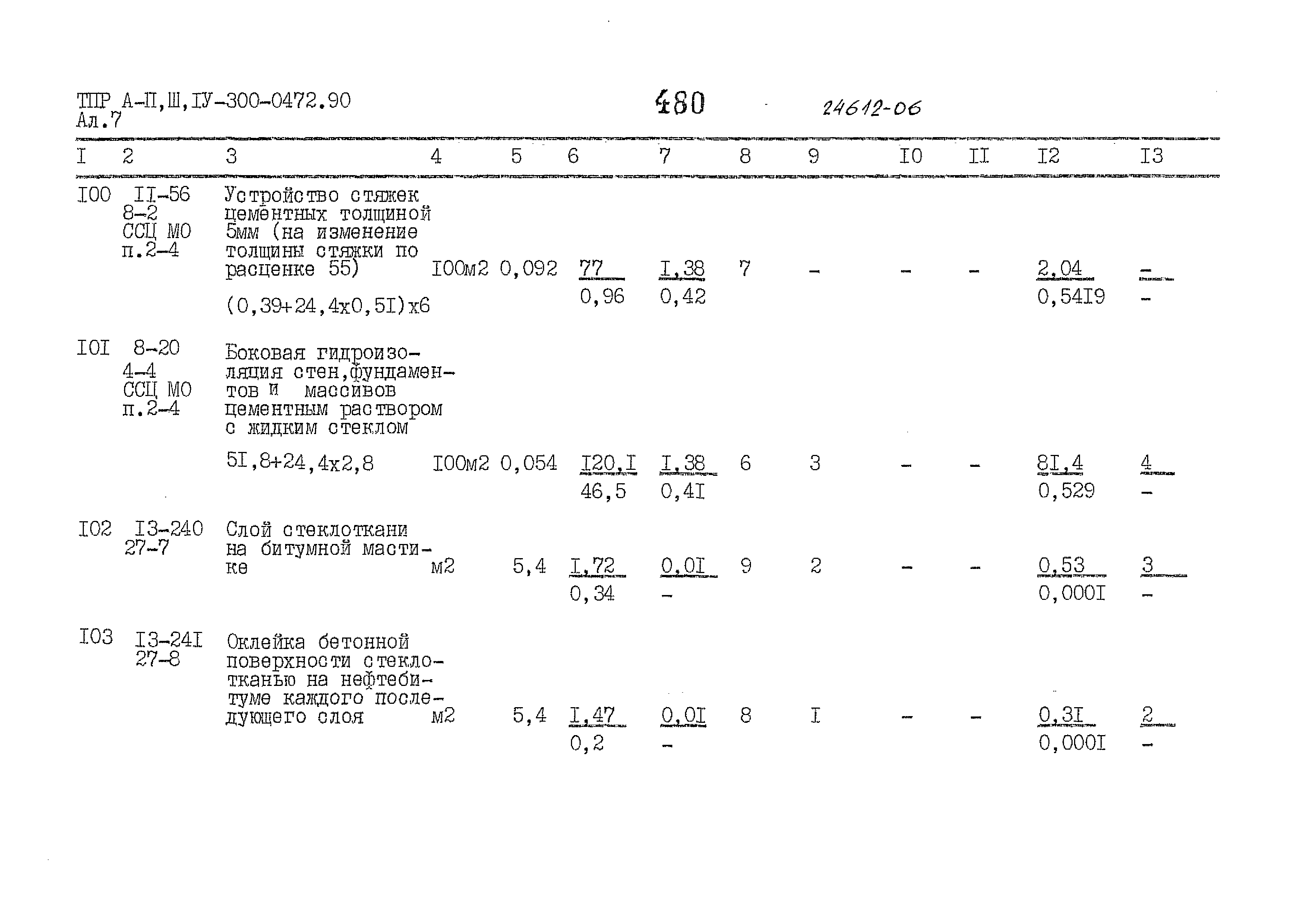 Типовые проектные решения А-II,III,IV-300-0472.90