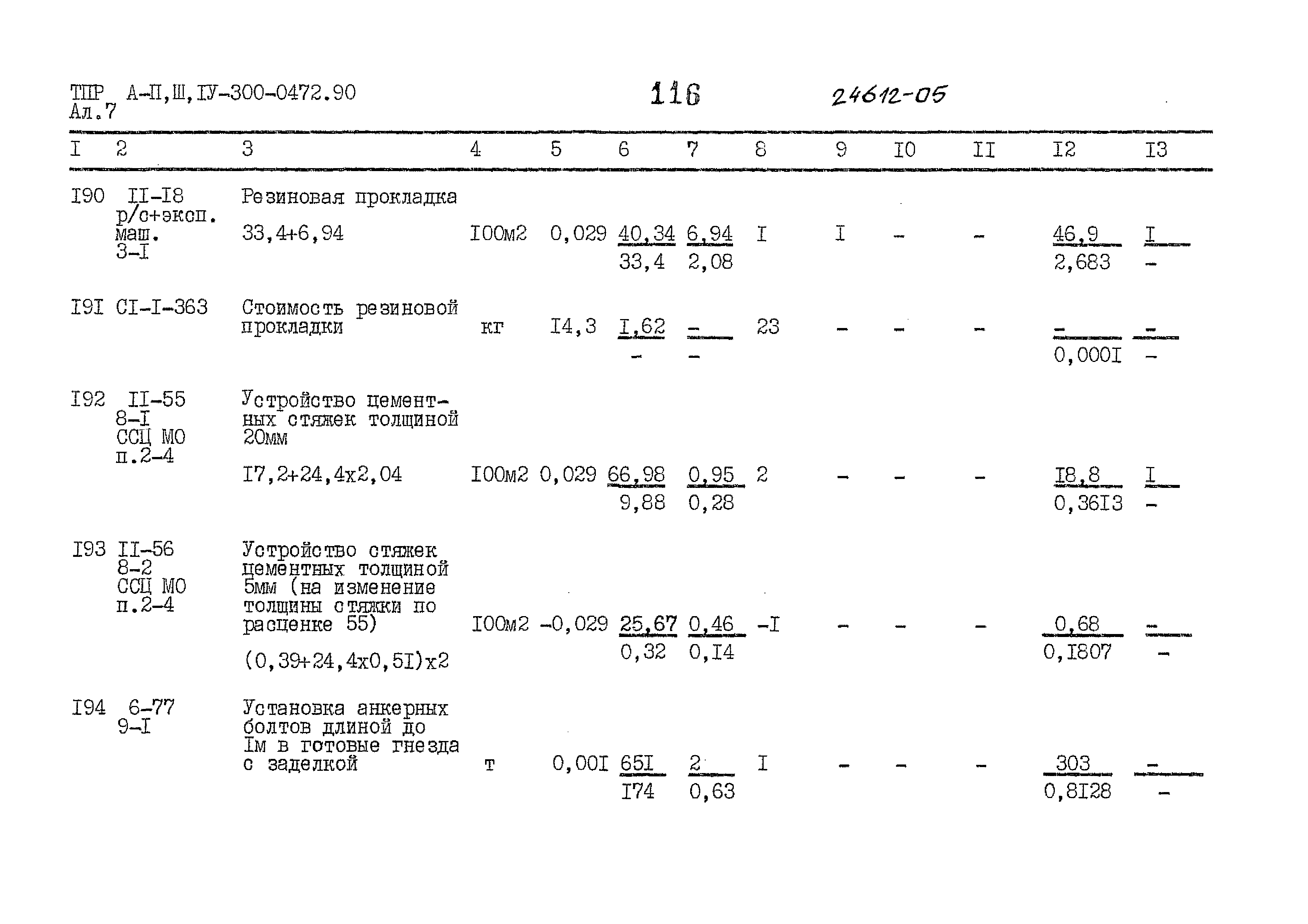 Типовые проектные решения А-II,III,IV-300-0472.90