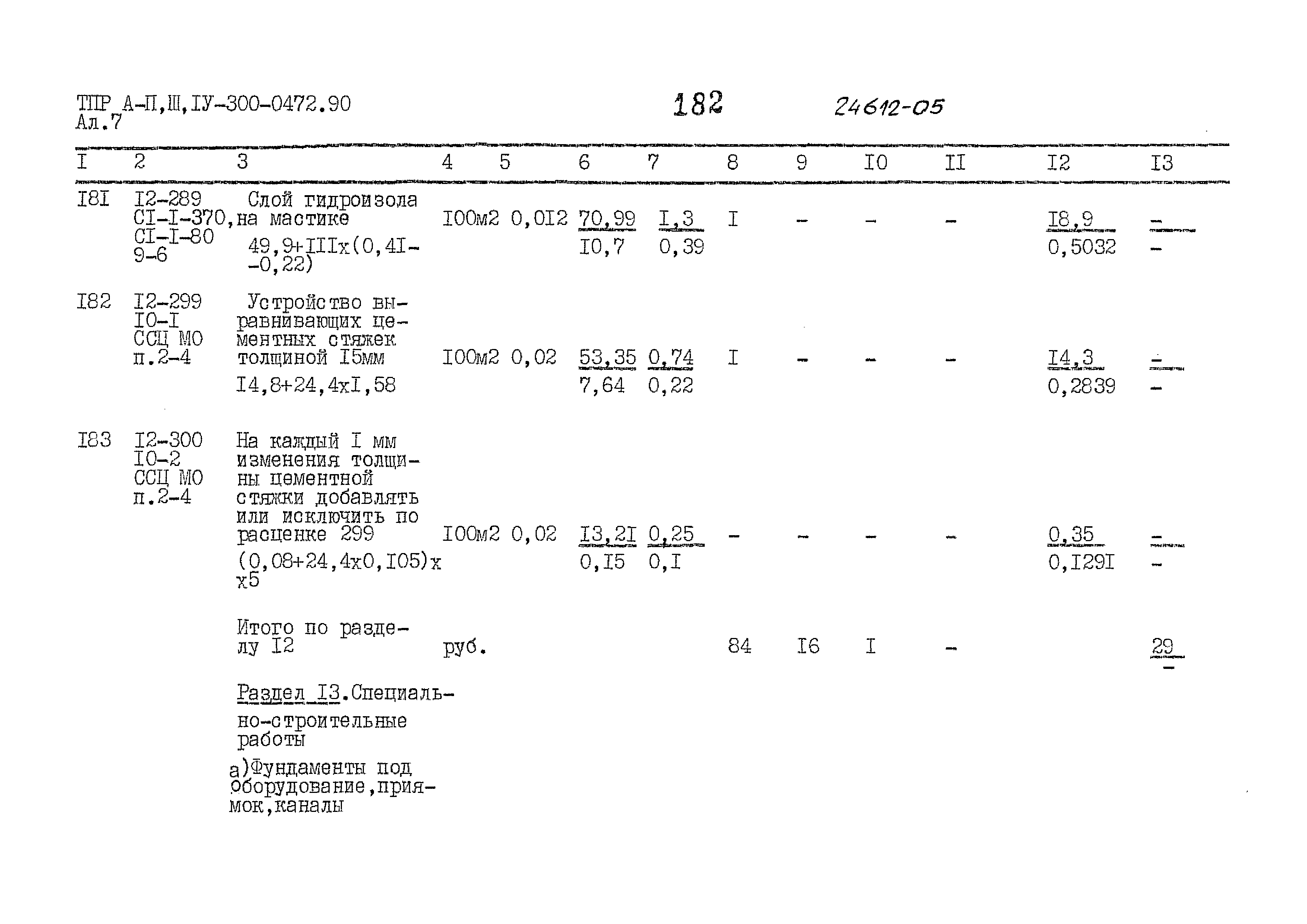 Типовые проектные решения А-II,III,IV-300-0472.90