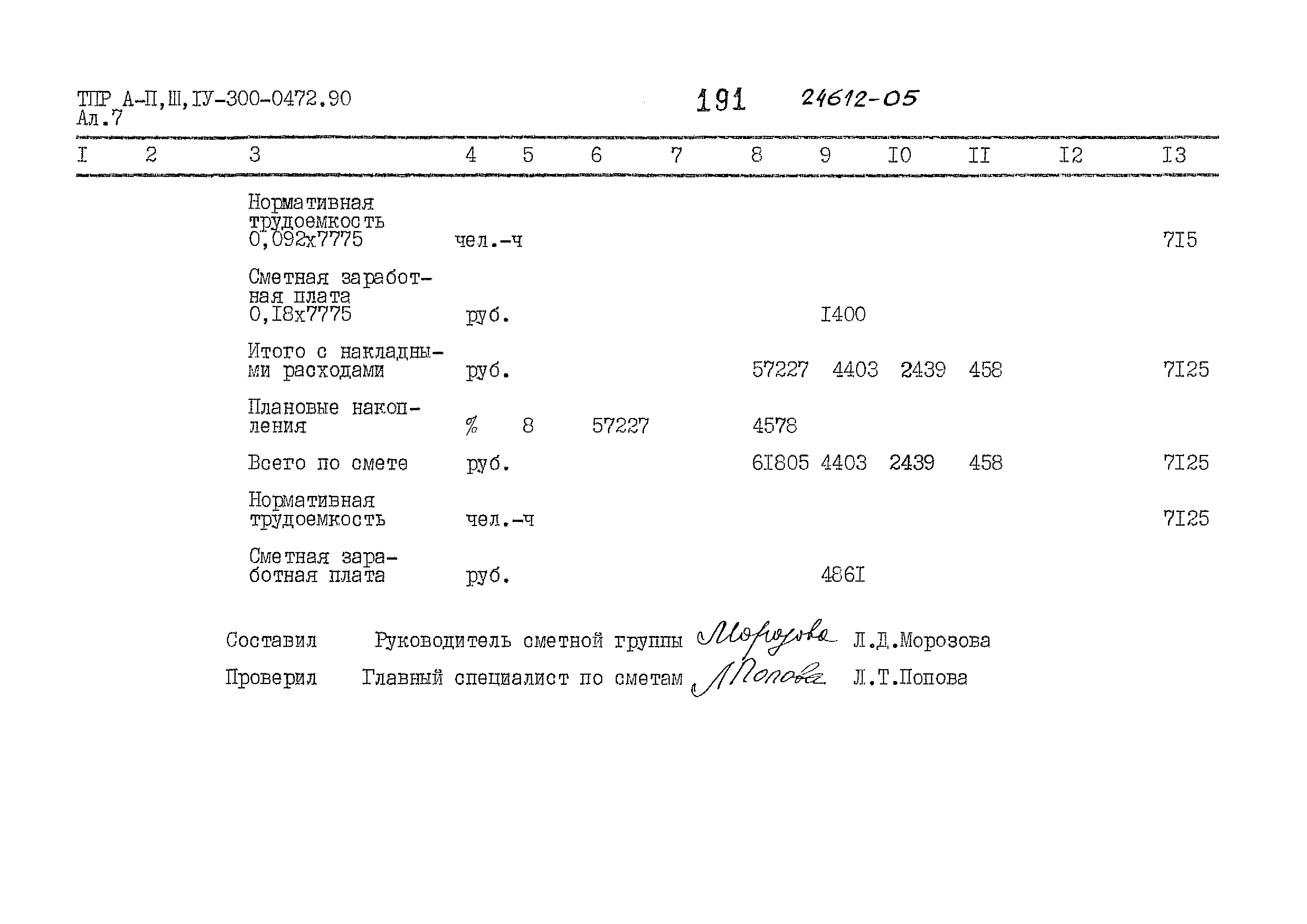 Типовые проектные решения А-II,III,IV-300-0472.90