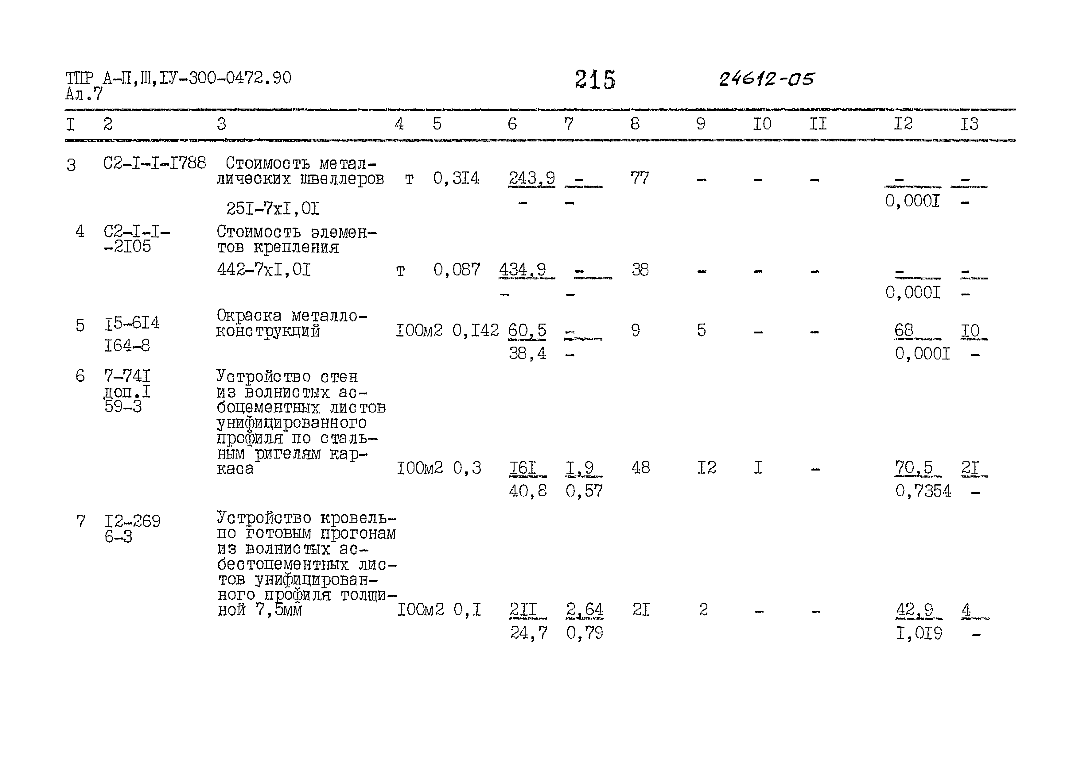 Типовые проектные решения А-II,III,IV-300-0472.90