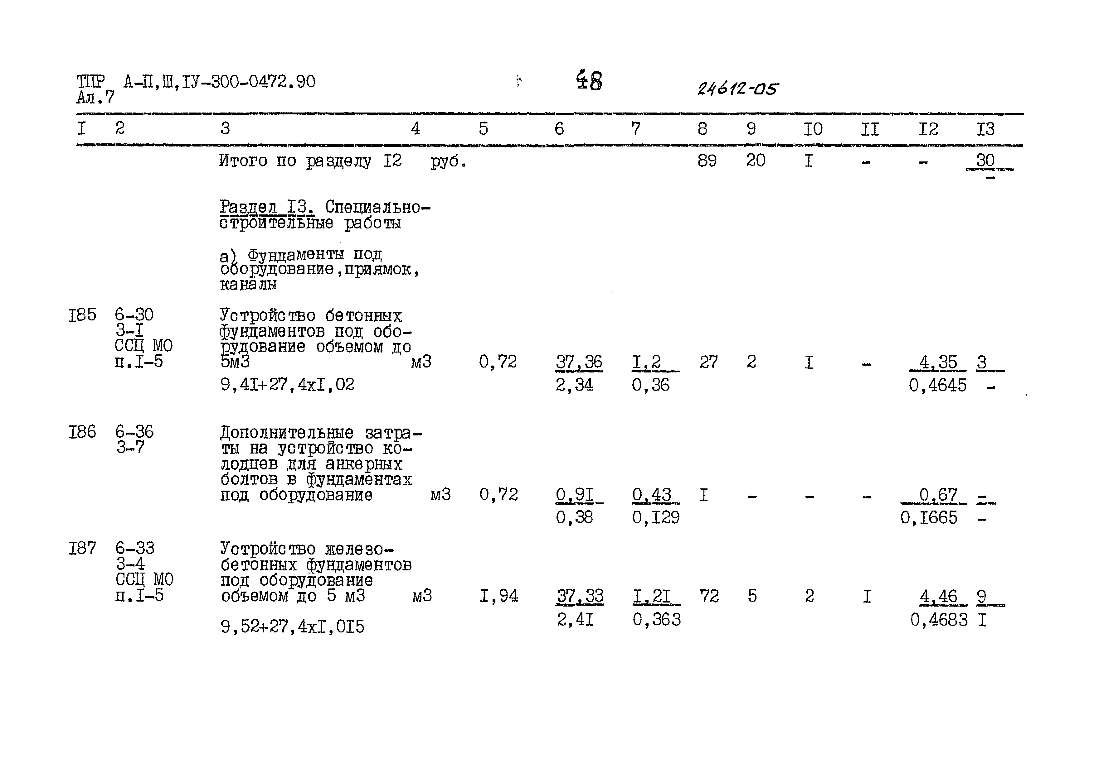 Типовые проектные решения А-II,III,IV-300-0472.90