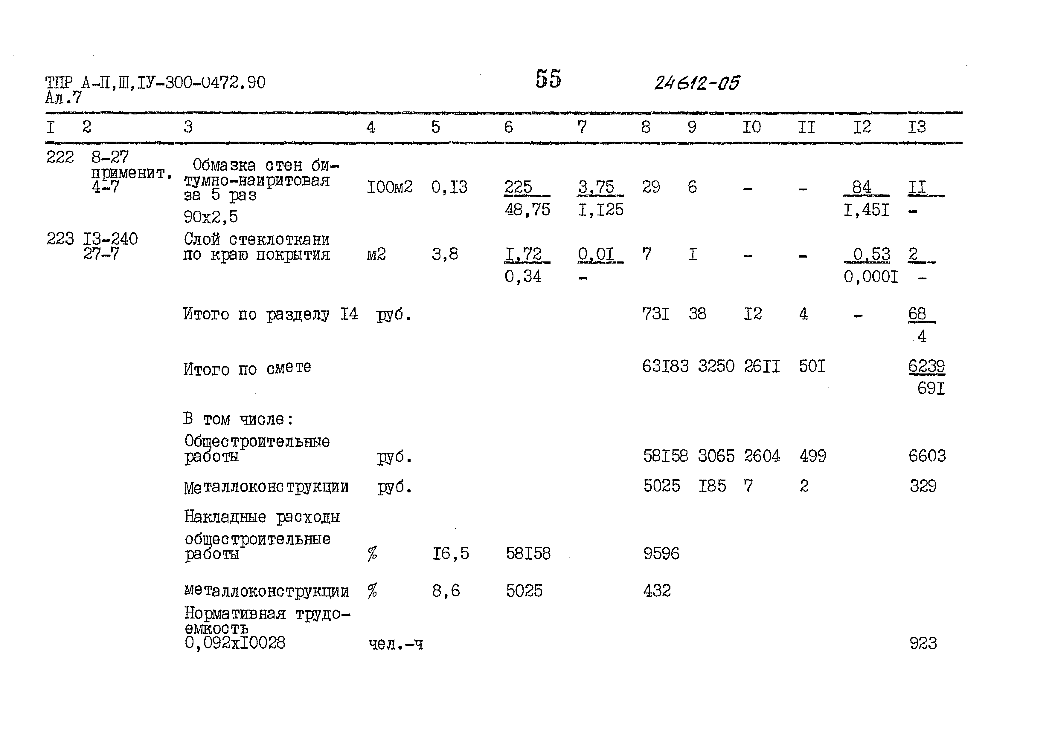 Типовые проектные решения А-II,III,IV-300-0472.90