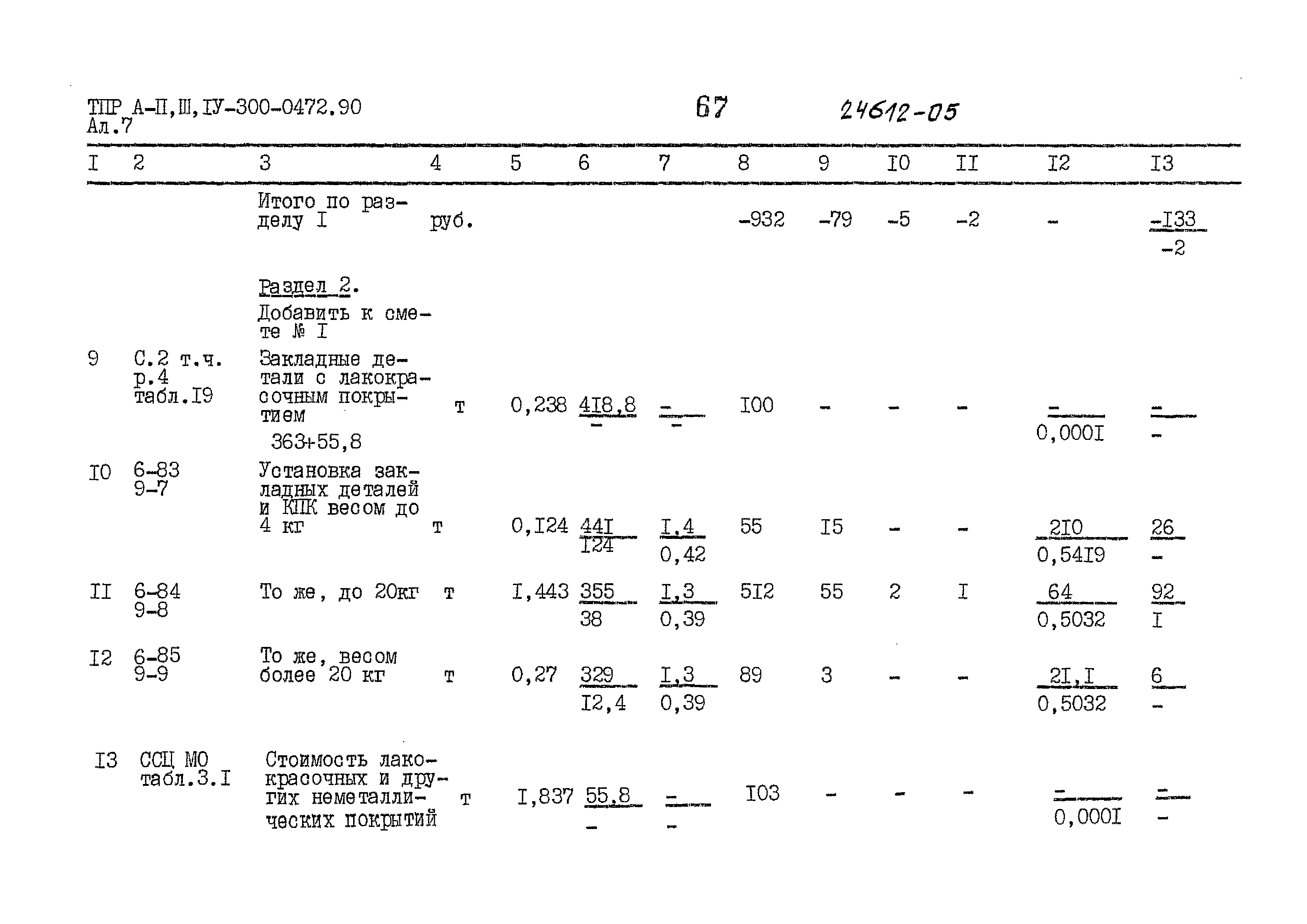 Типовые проектные решения А-II,III,IV-300-0472.90