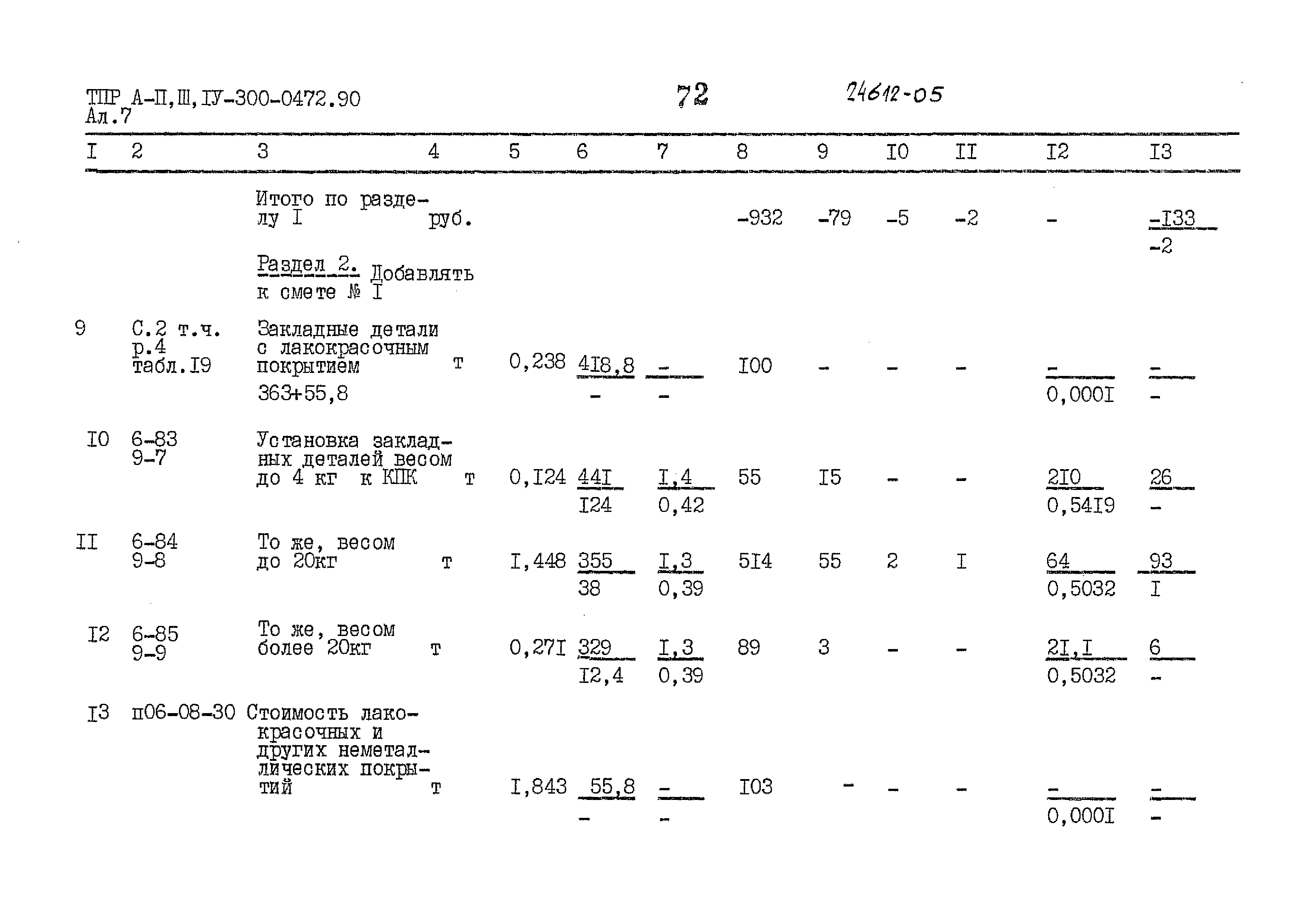 Типовые проектные решения А-II,III,IV-300-0472.90