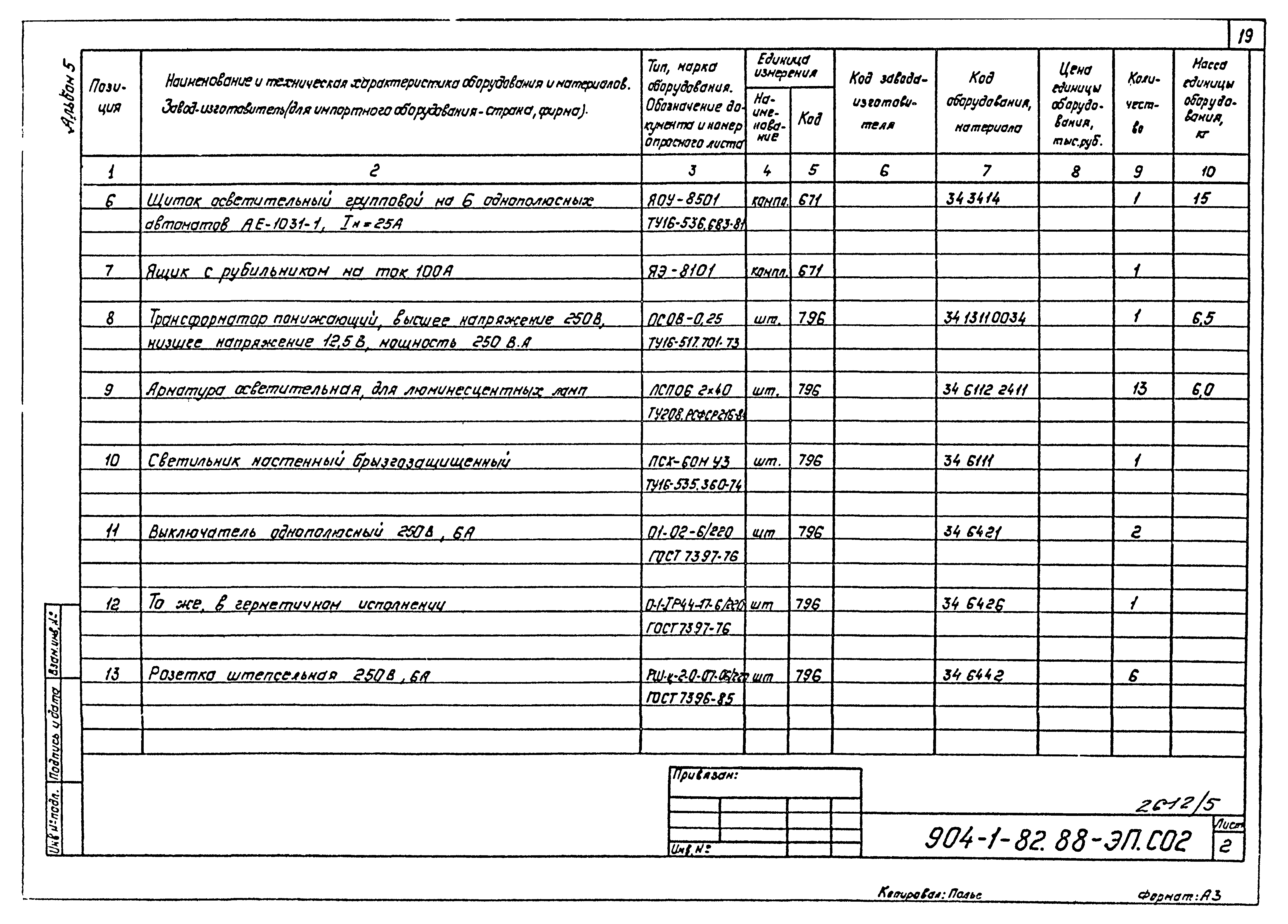 Типовой проект 904-1-82.88