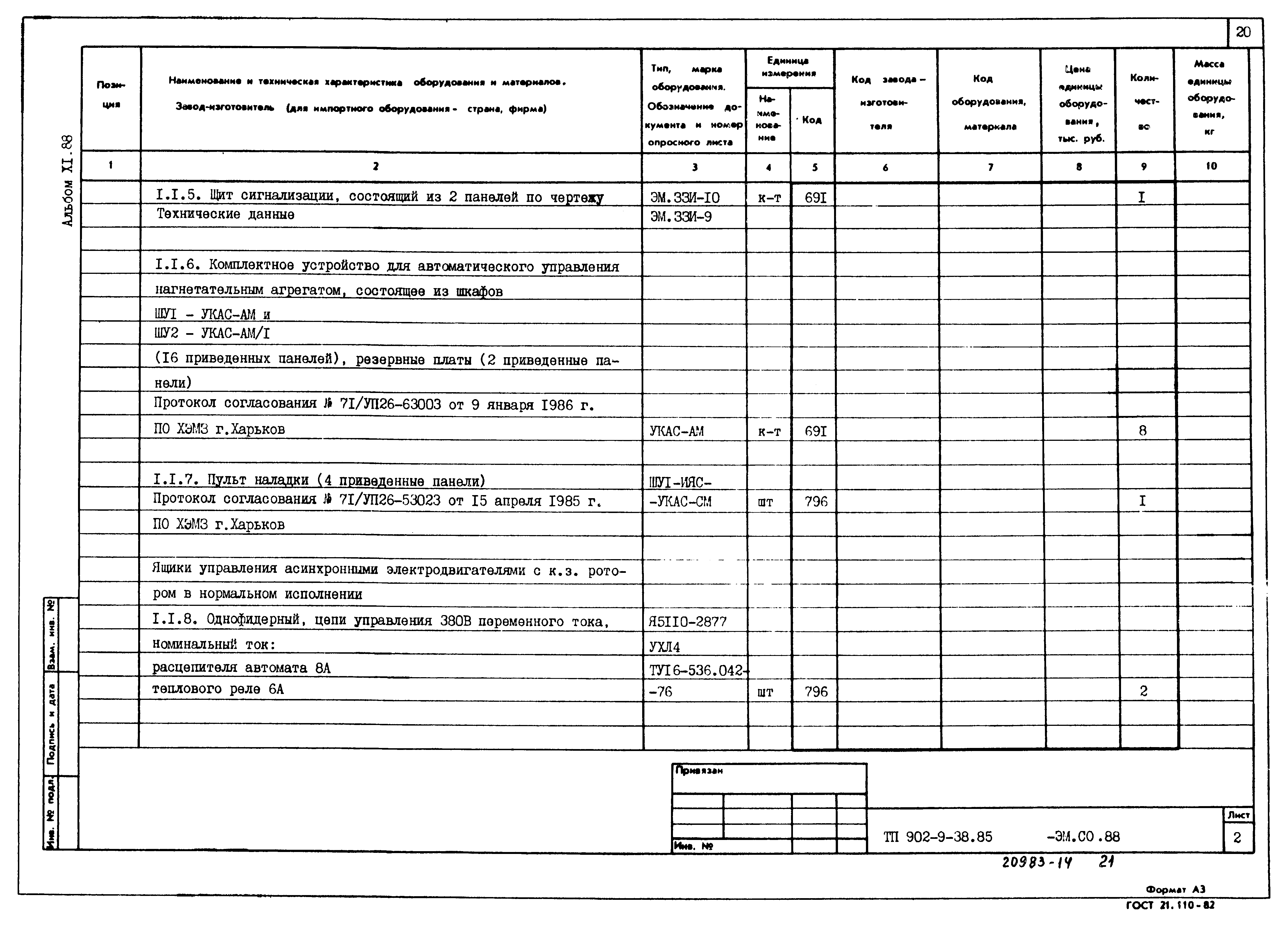 Типовой проект 902-9-38.85