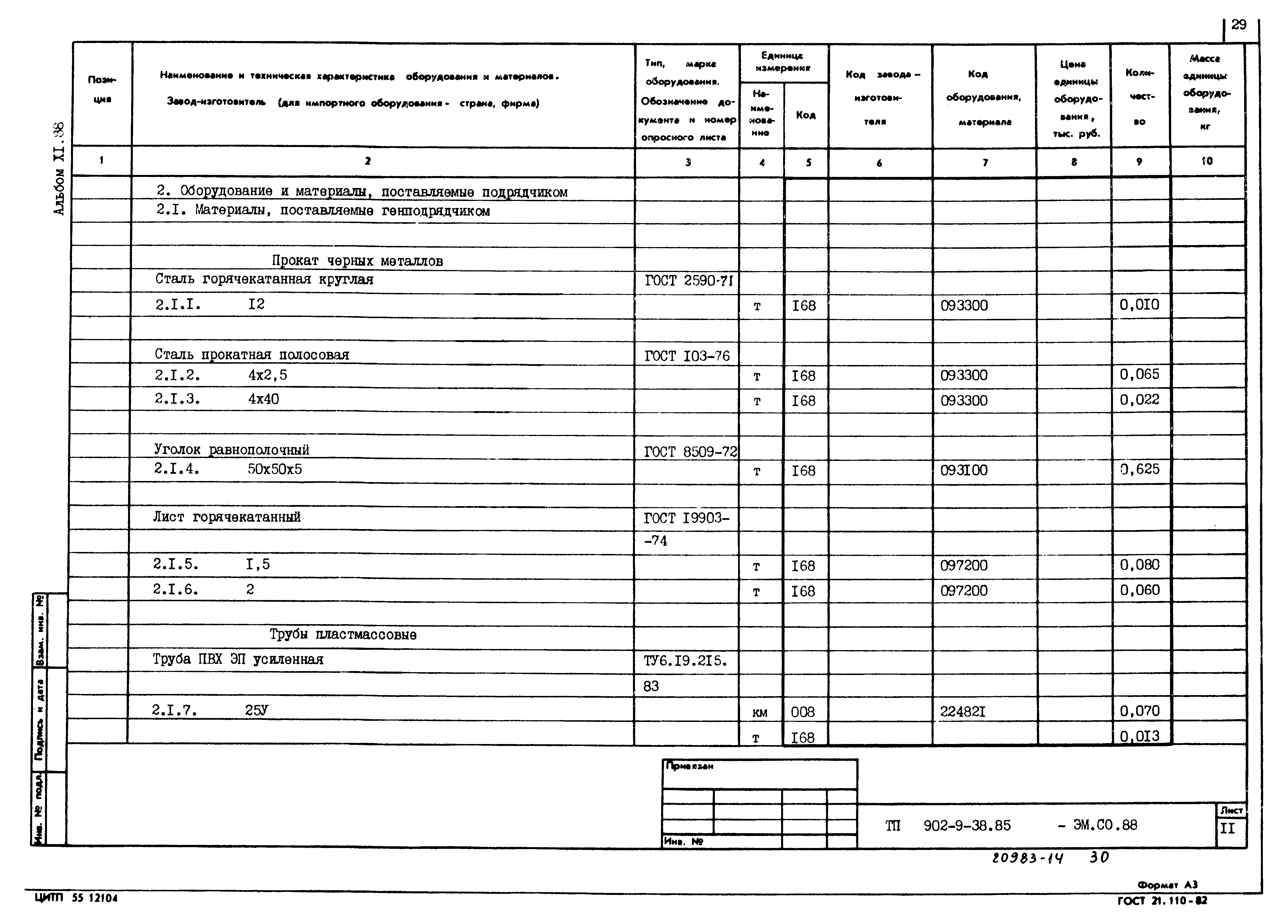 Типовой проект 902-9-38.85