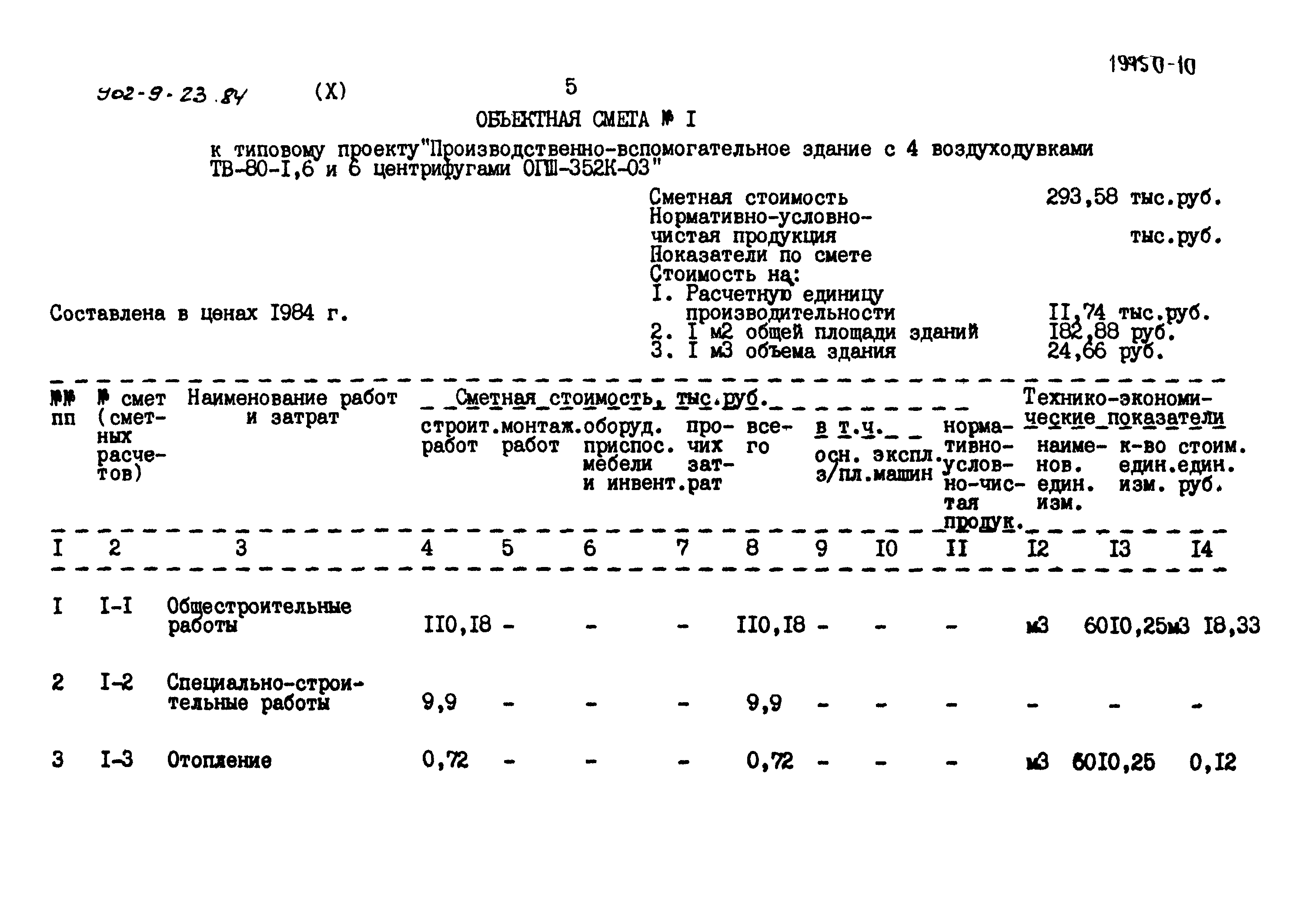 Типовой проект 902-9-23.84
