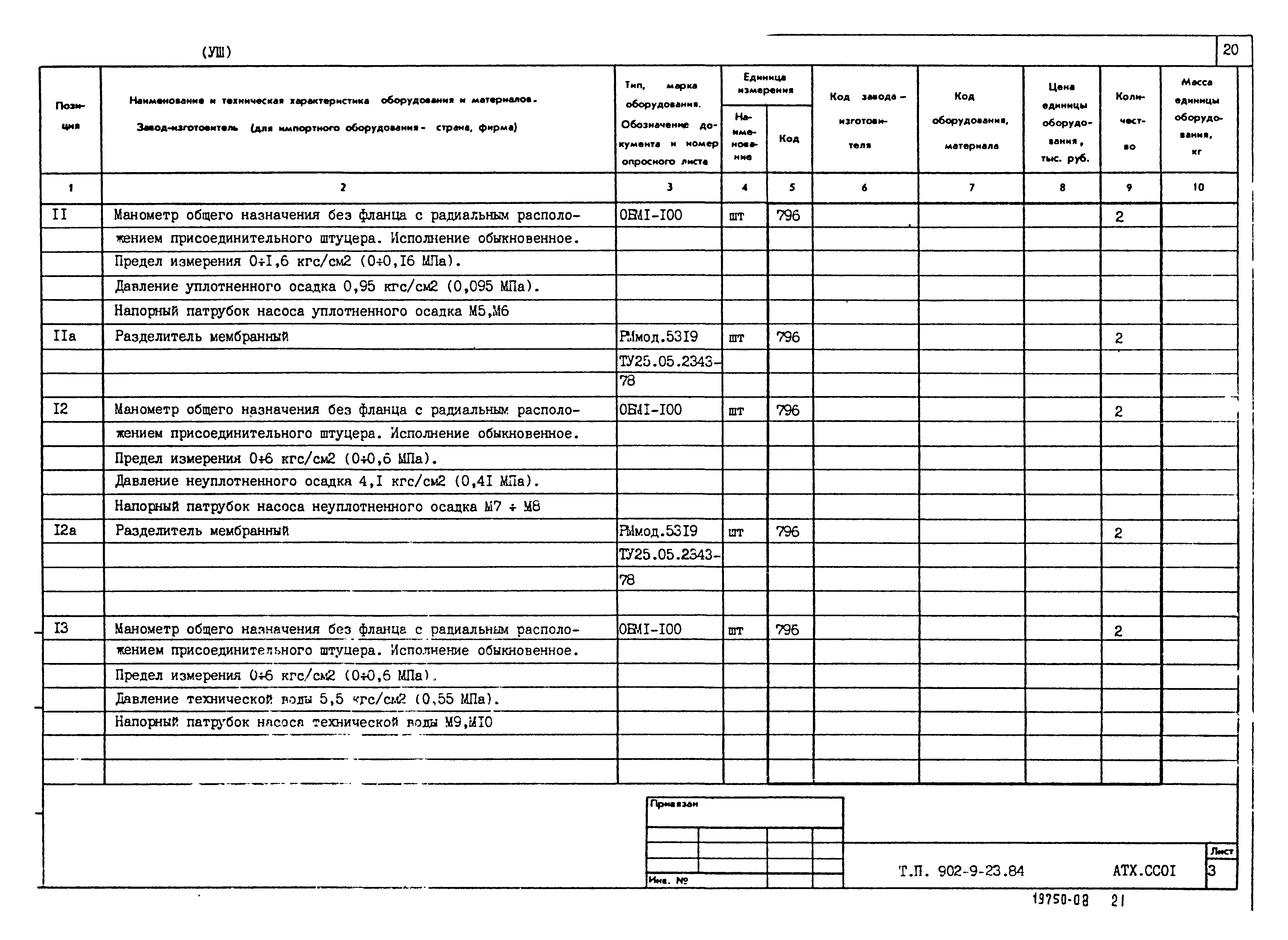 Типовой проект 902-9-23.84