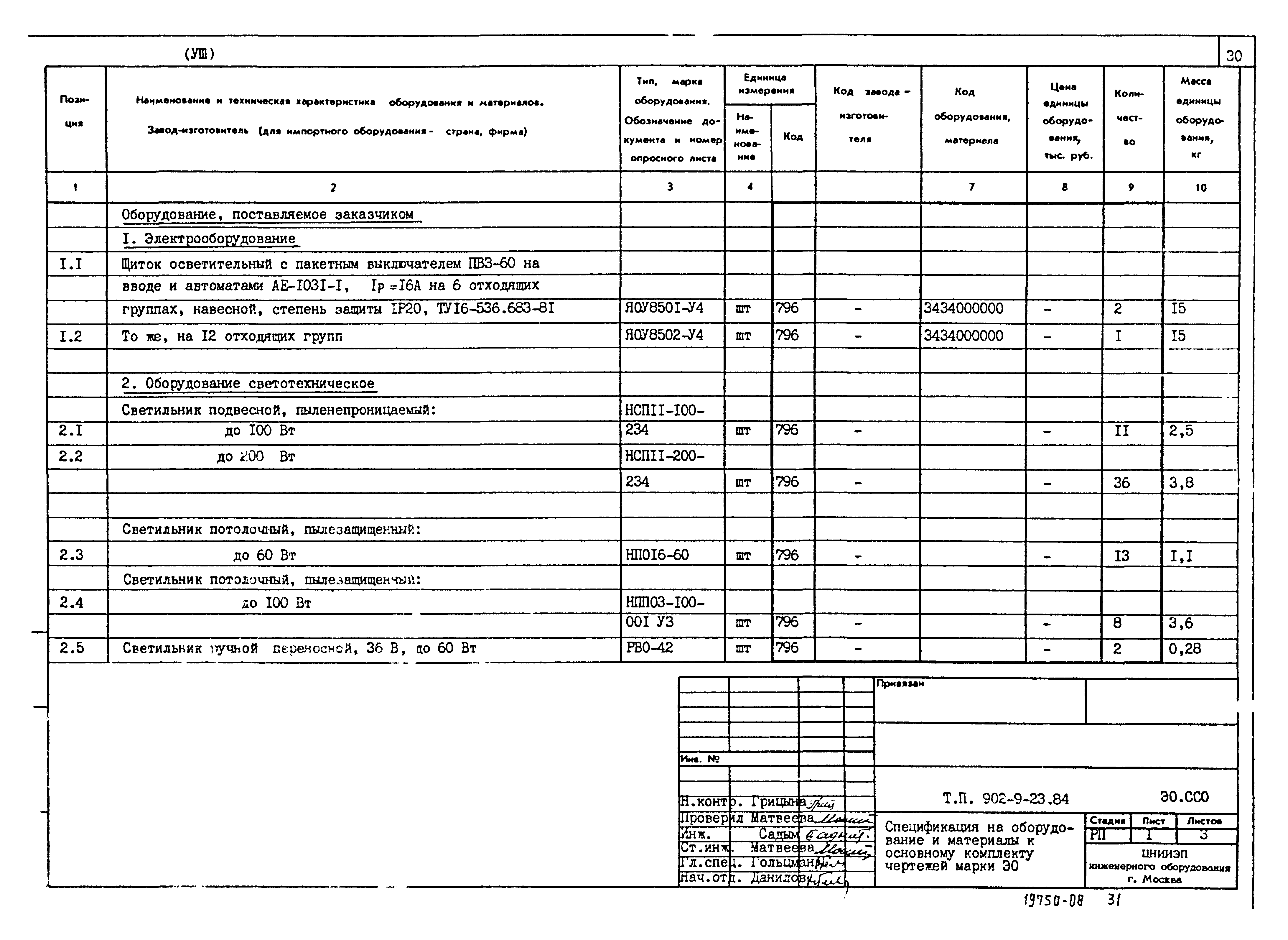 Типовой проект 902-9-23.84