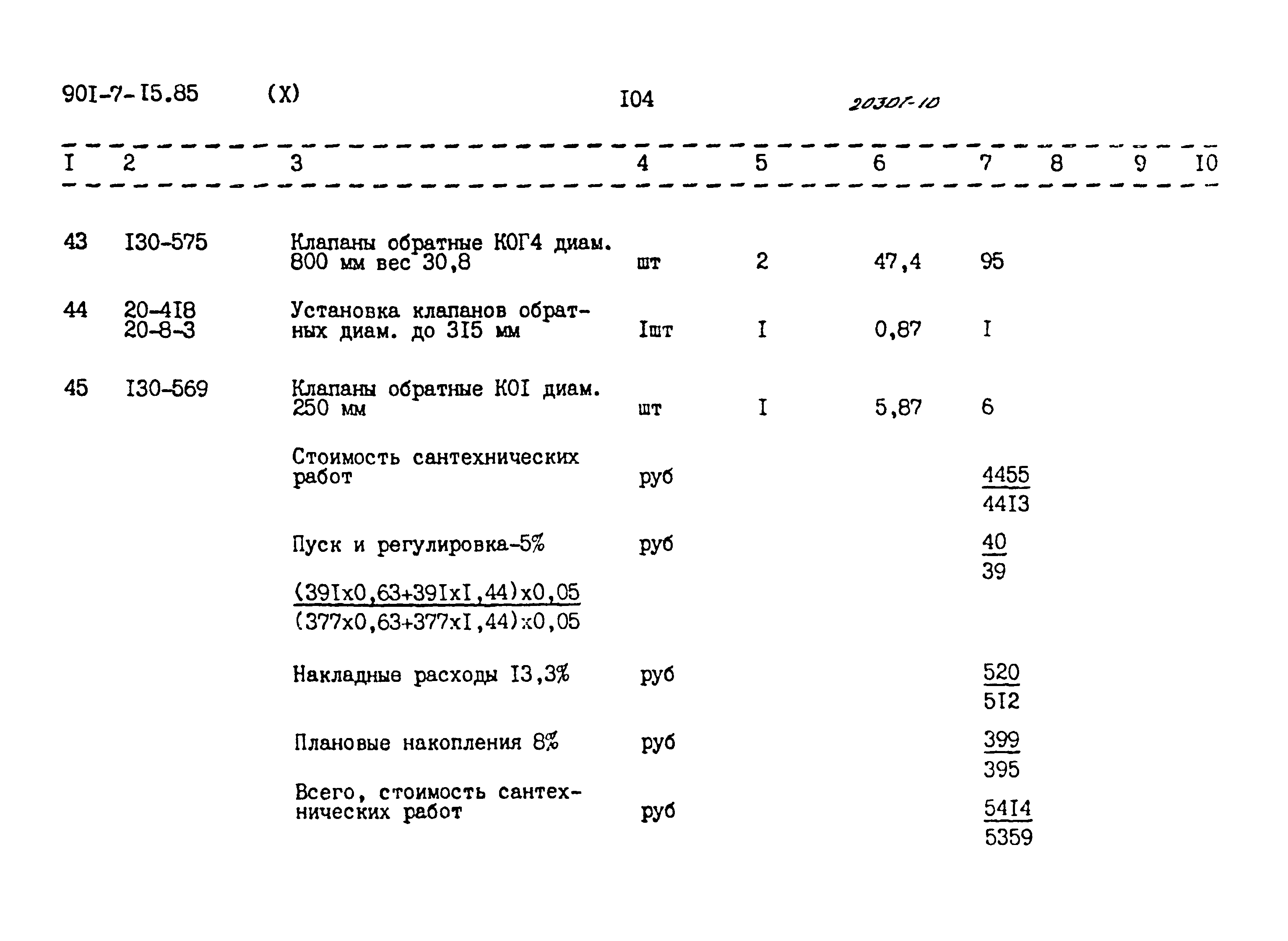 Типовой проект 901-7-15.85