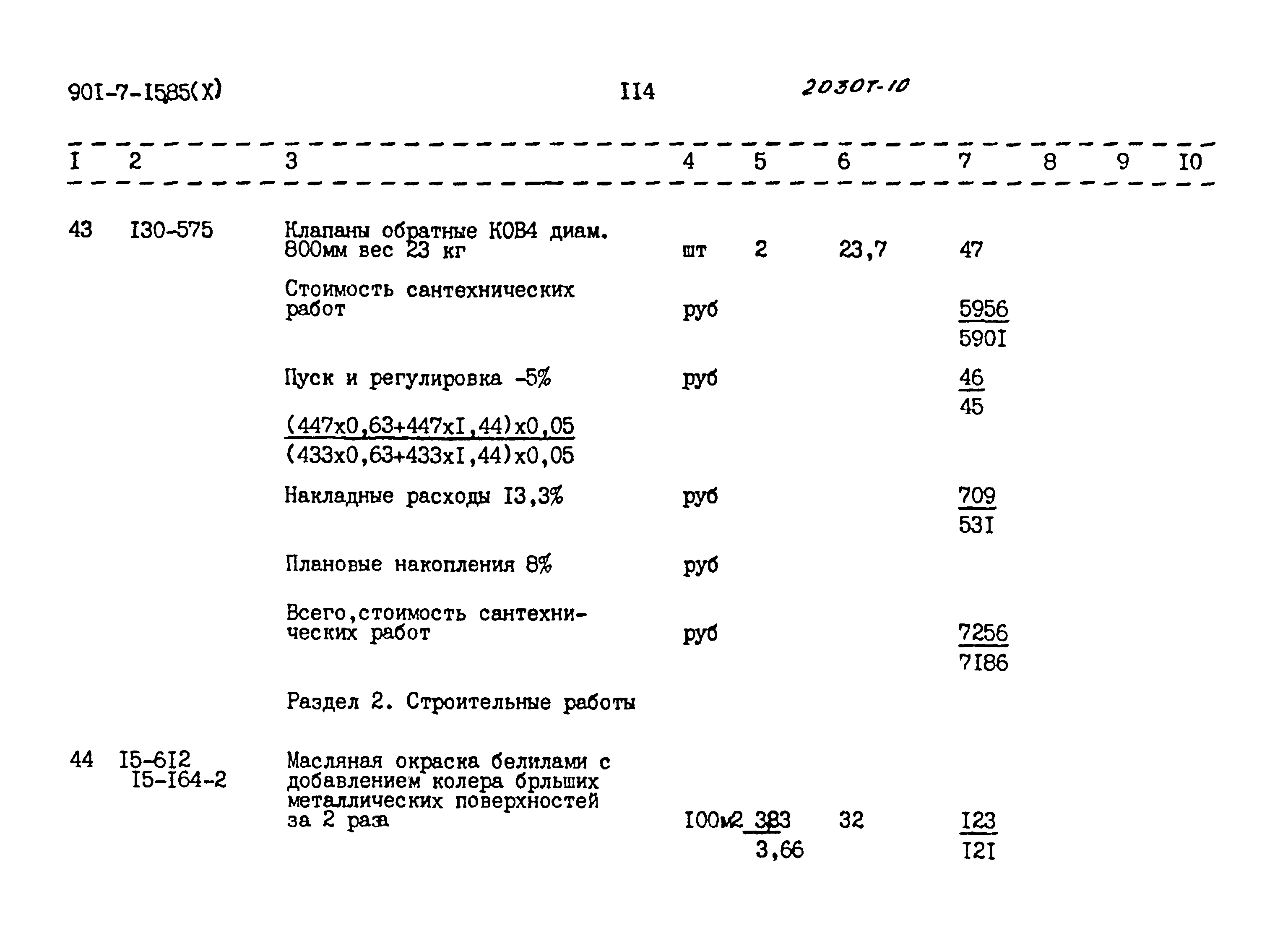 Типовой проект 901-7-15.85