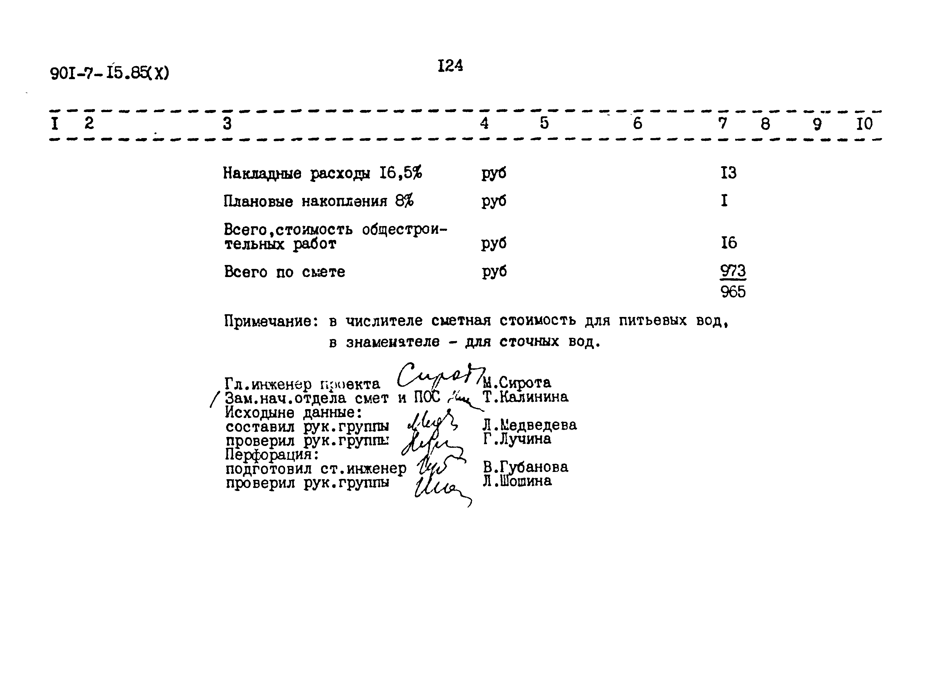 Типовой проект 901-7-15.85