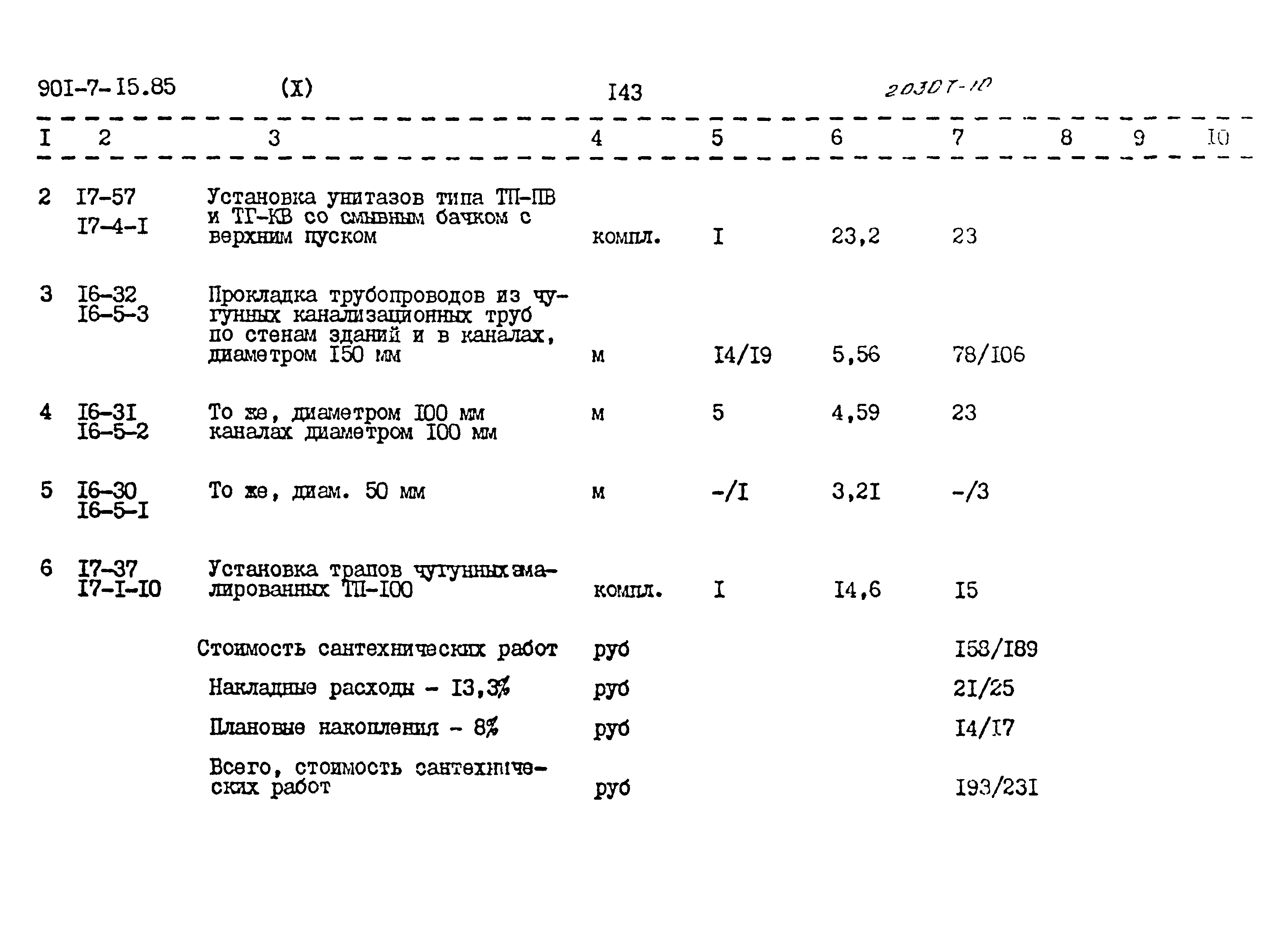 Типовой проект 901-7-15.85