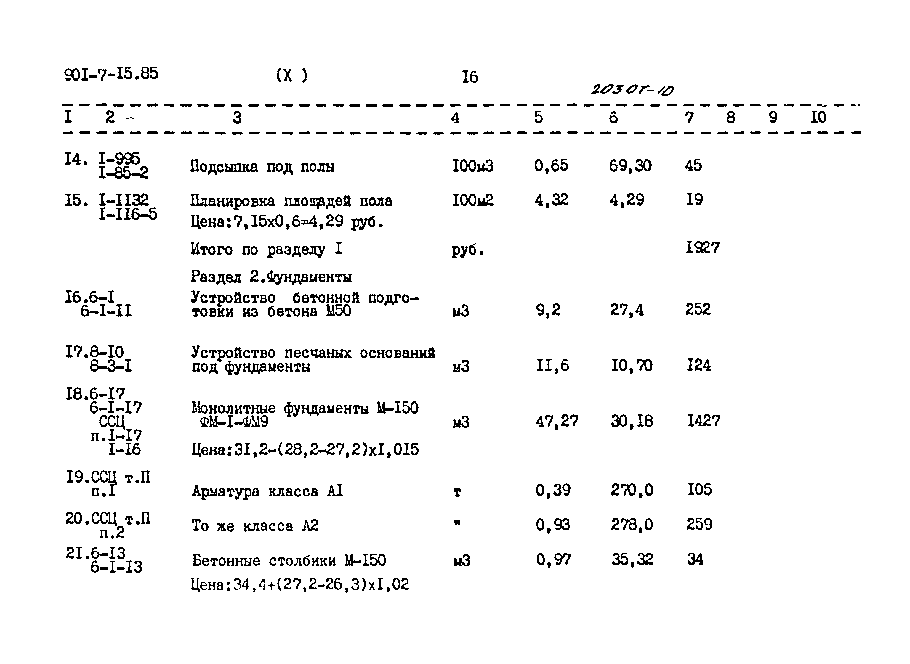 Типовой проект 901-7-15.85