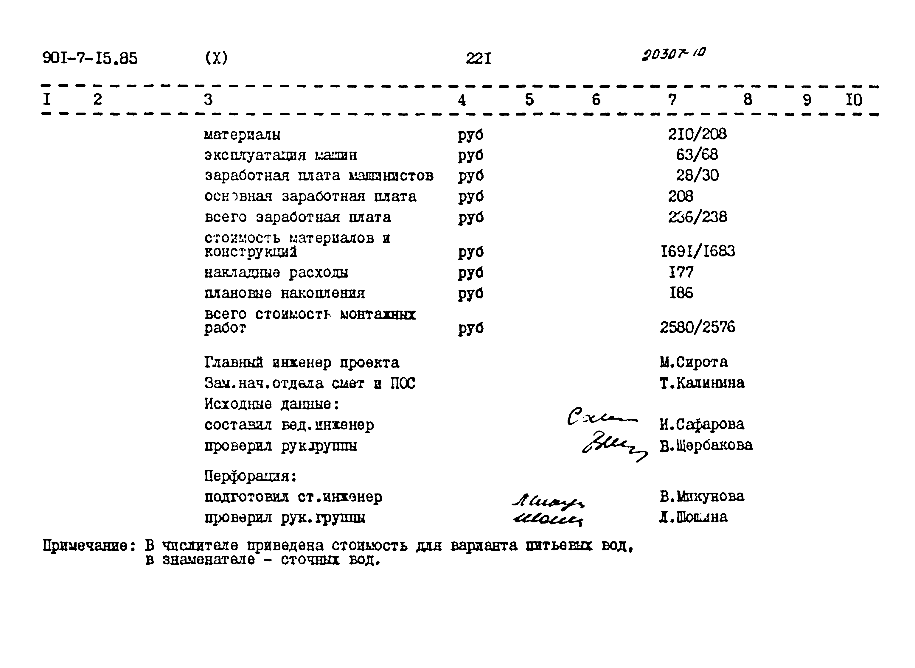 Типовой проект 901-7-15.85
