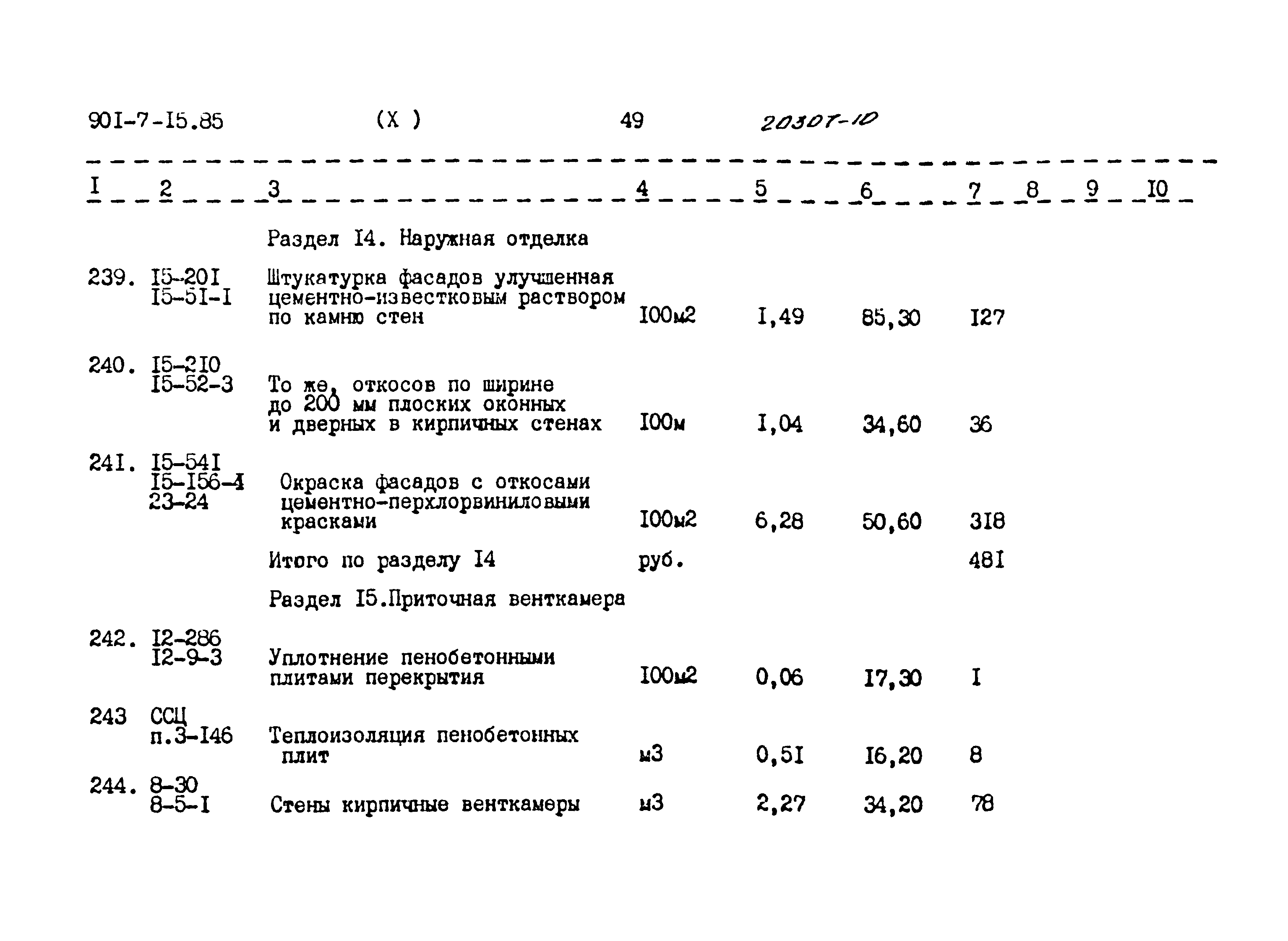 Типовой проект 901-7-15.85