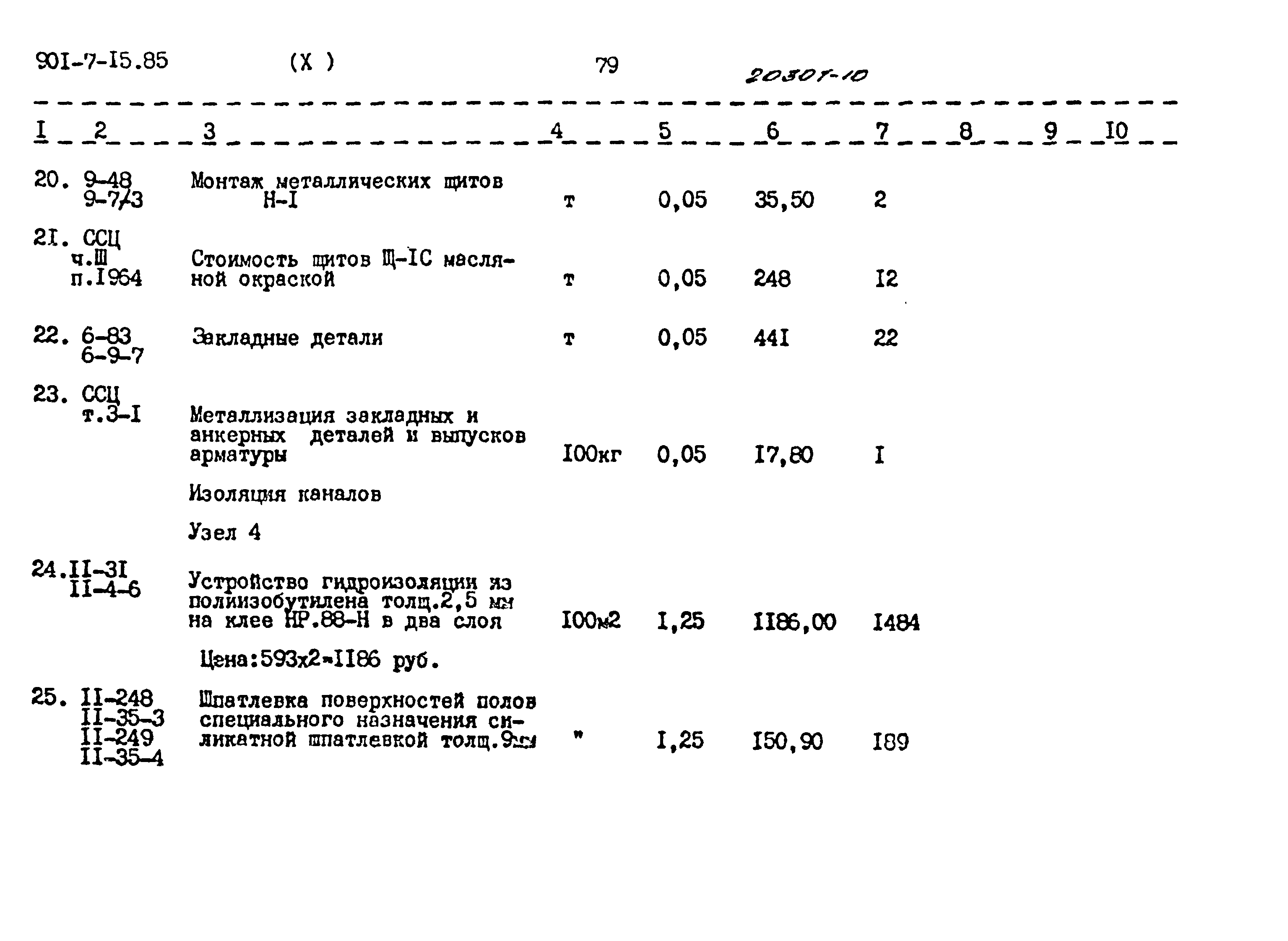 Типовой проект 901-7-15.85