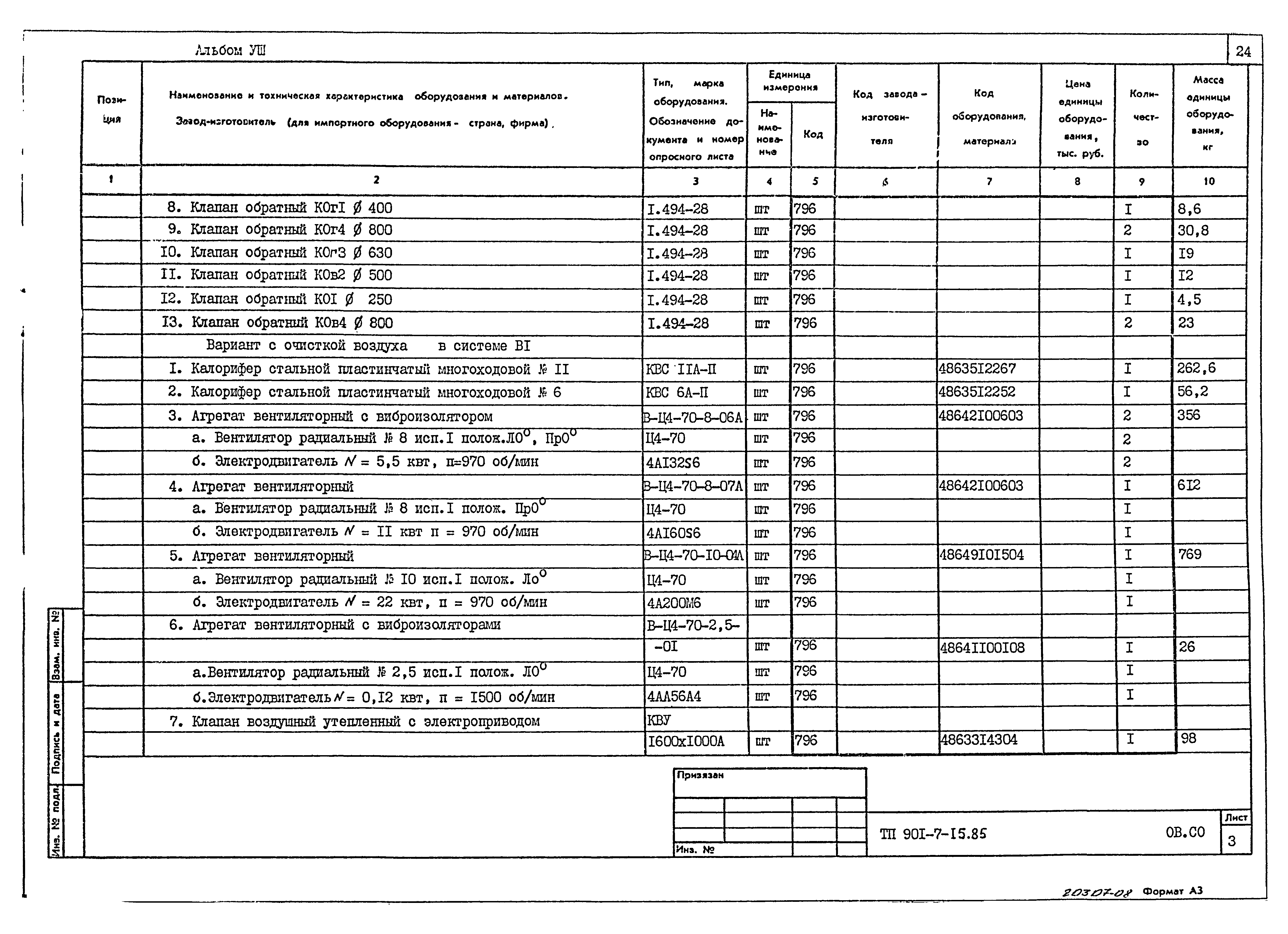 Типовой проект 901-7-15.85