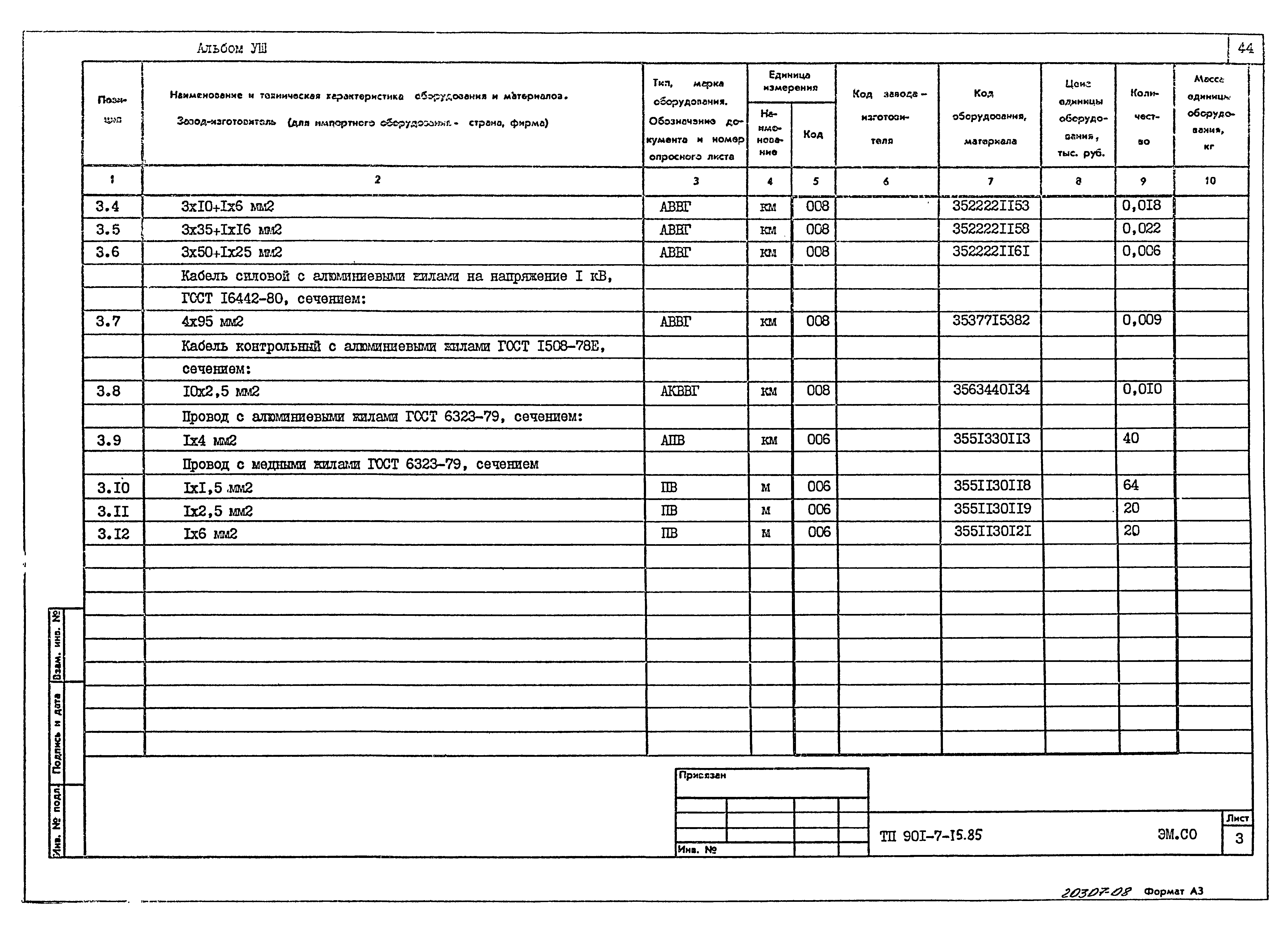 Типовой проект 901-7-15.85
