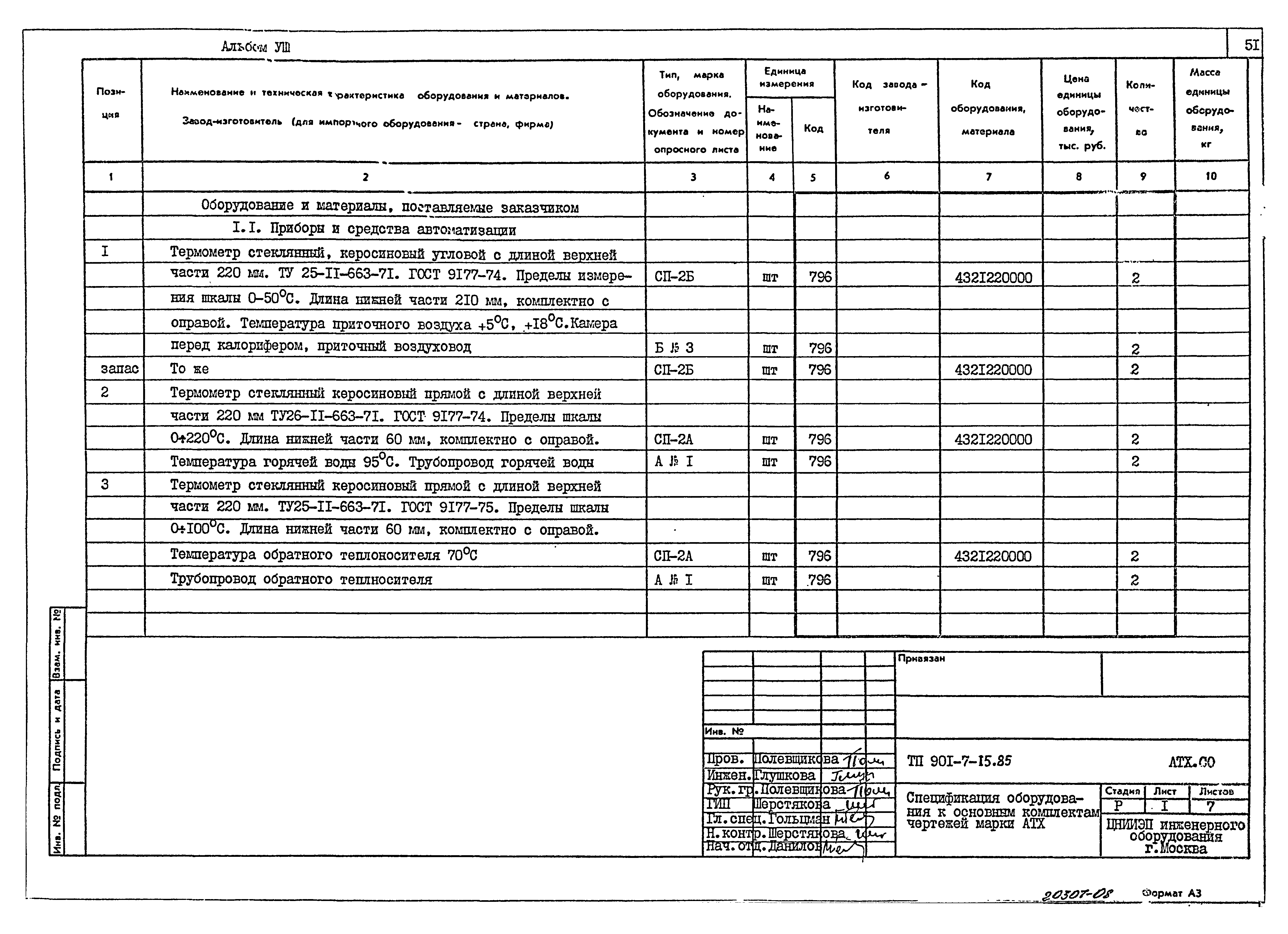 Типовой проект 901-7-15.85